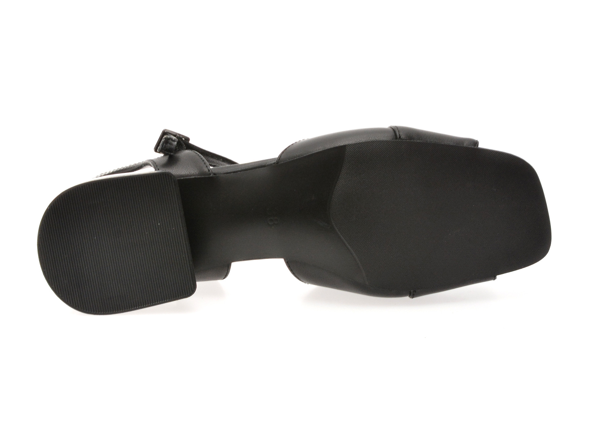 Sandale IMAGE negre, 201508, din piele naturala