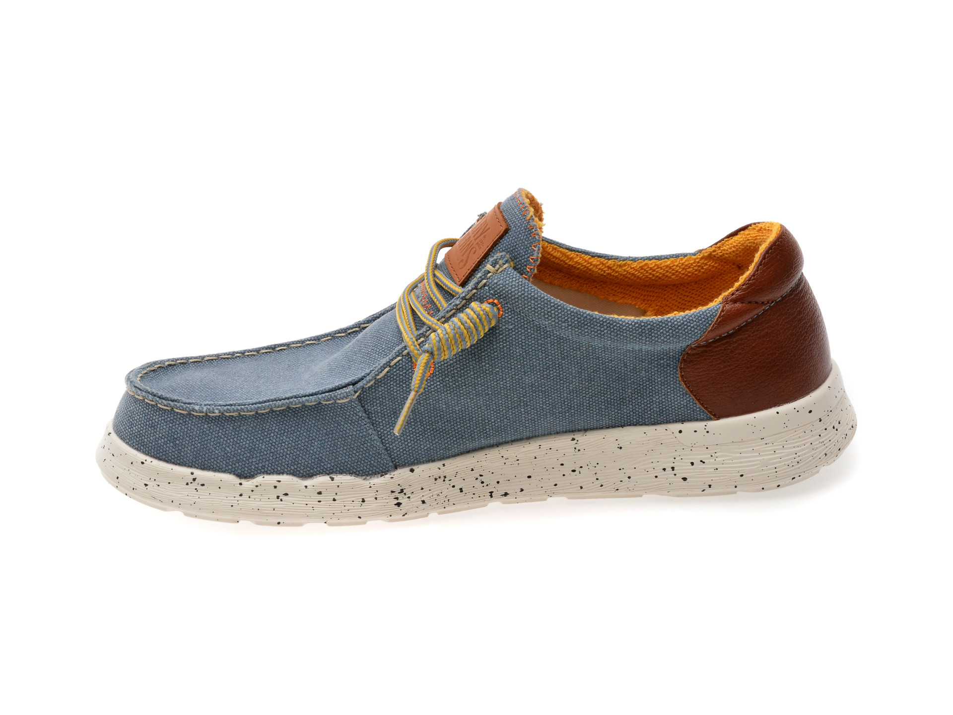 Mocasini REPLAY albastri, MM1201T, din material textil