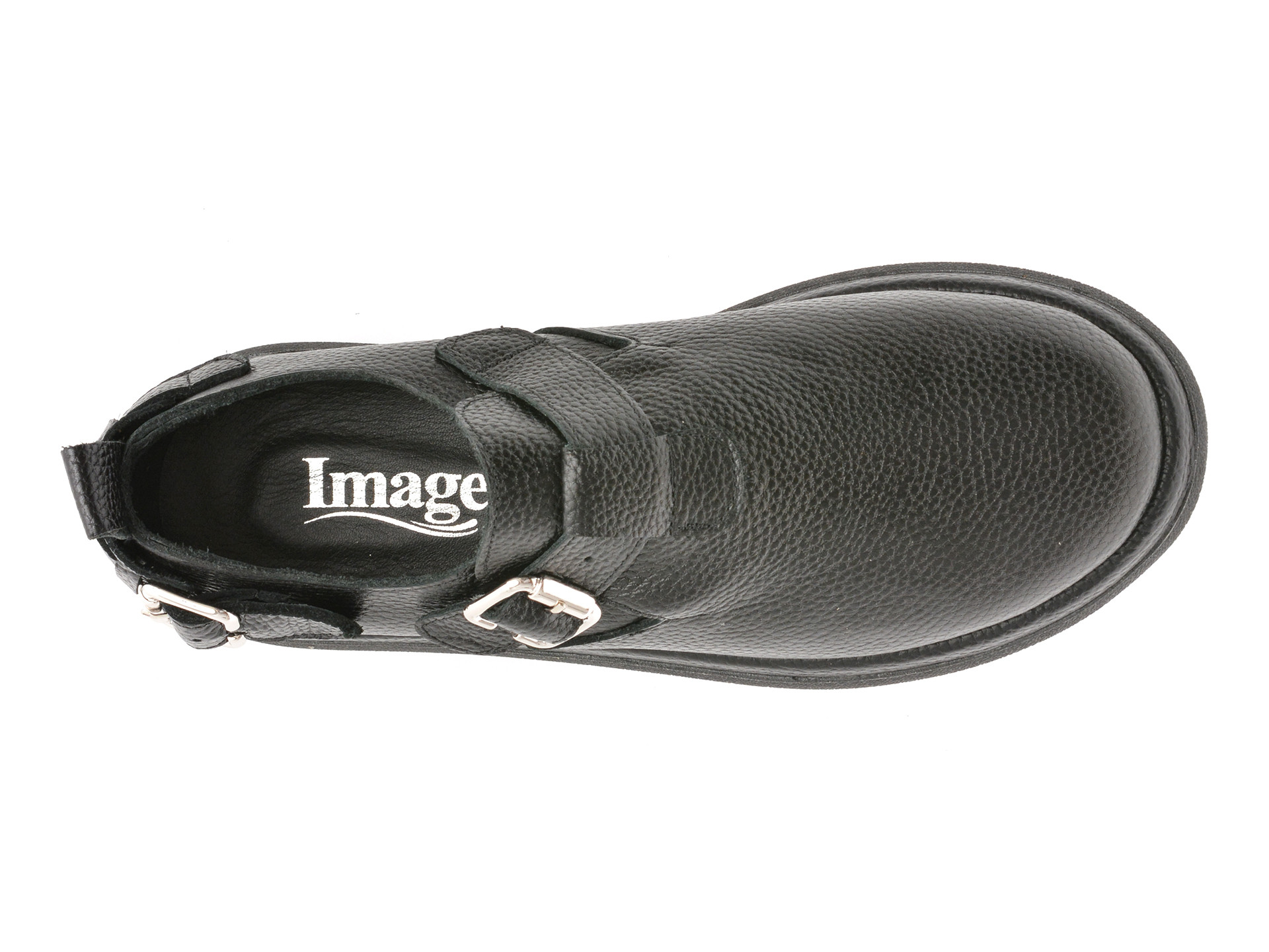 Pantofi IMAGE negri, 3432626, din piele naturala