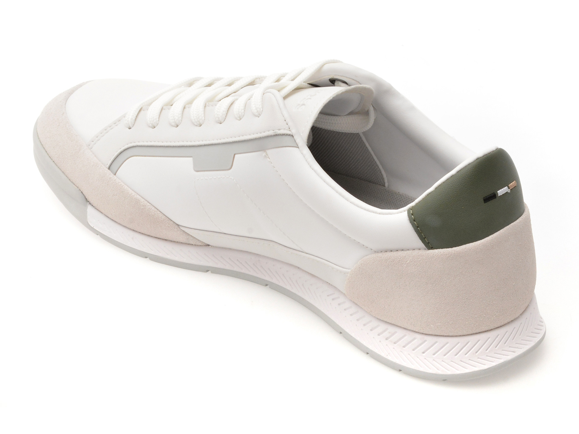 Pantofi sport BOSS albi, 8864, din material textil