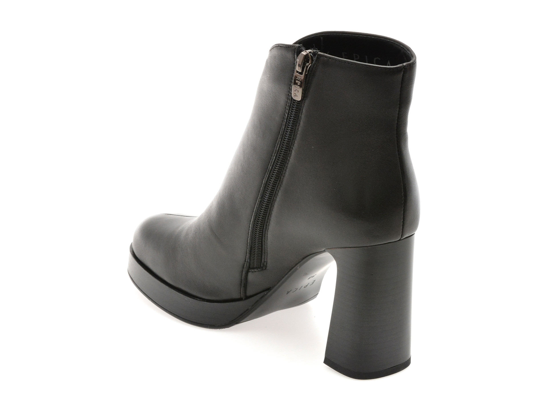 Botine EPICA negre, 2392, din piele naturala