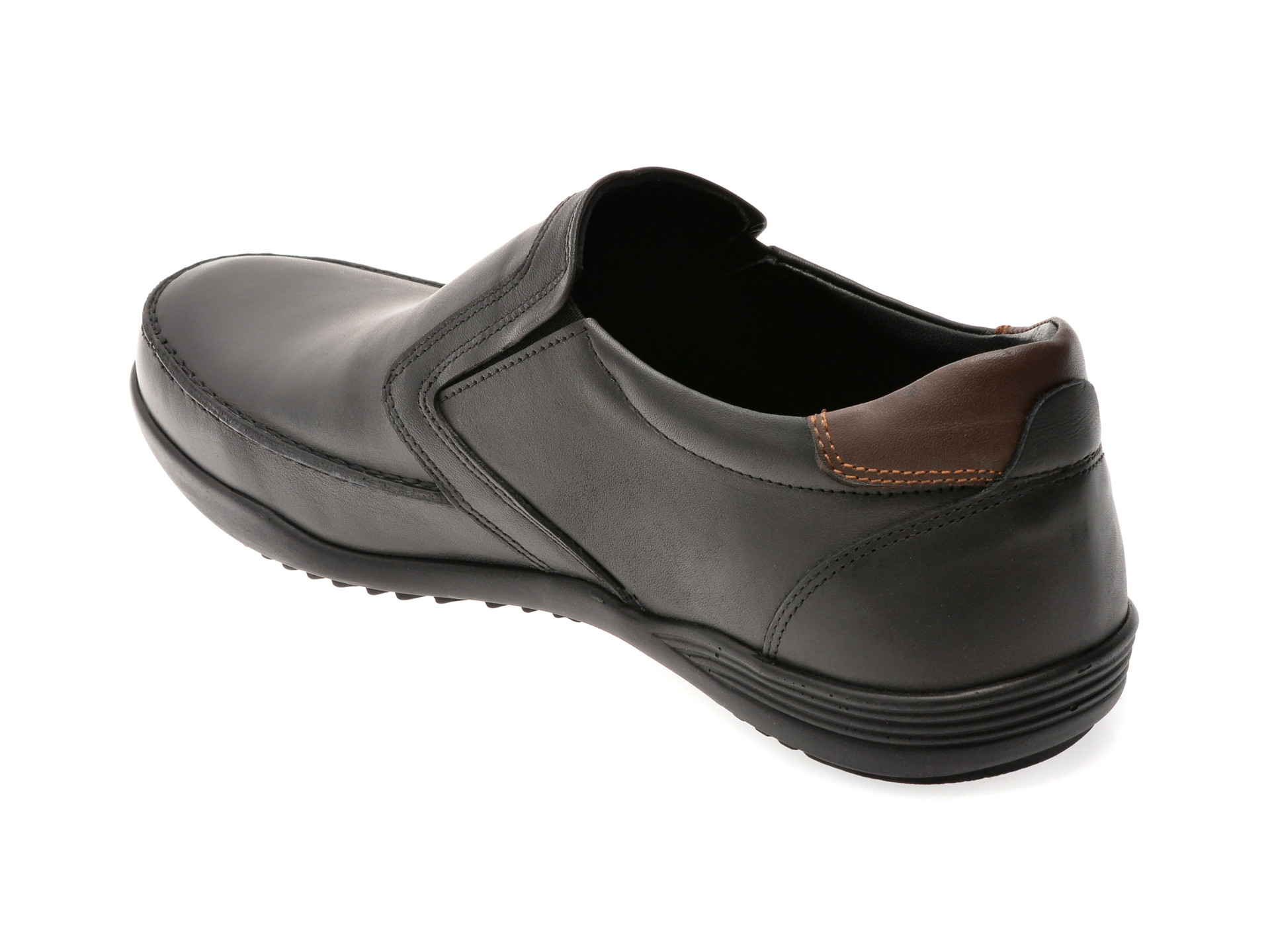 Pantofi OTTER negri, 220, din piele naturala