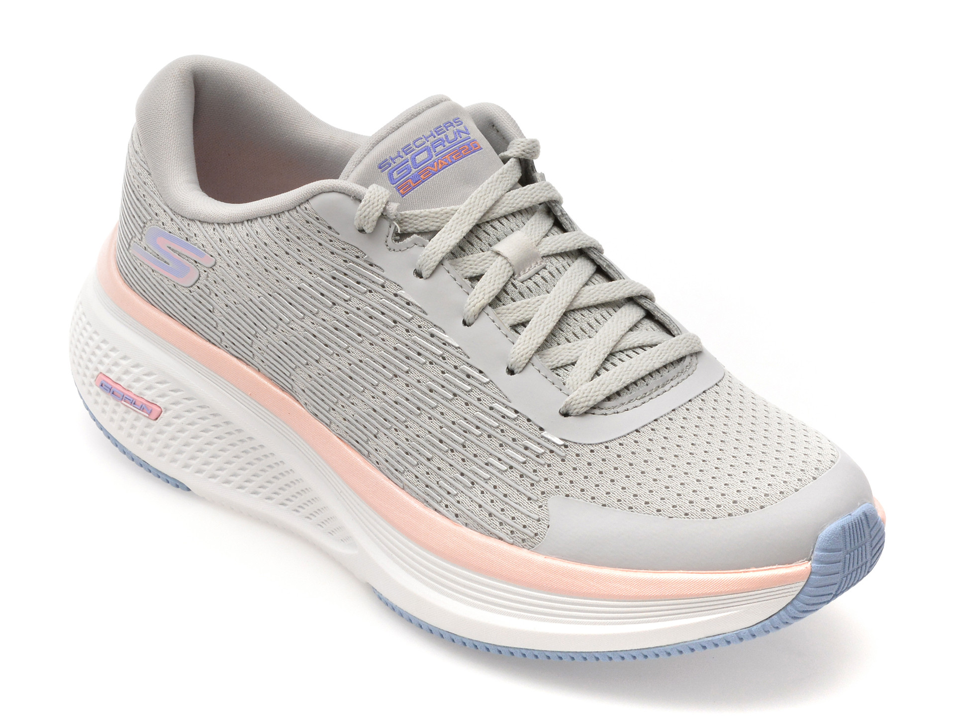 Pantofi sport SKECHERS gri, GO RUN ELEVATE 2.0, din material textil