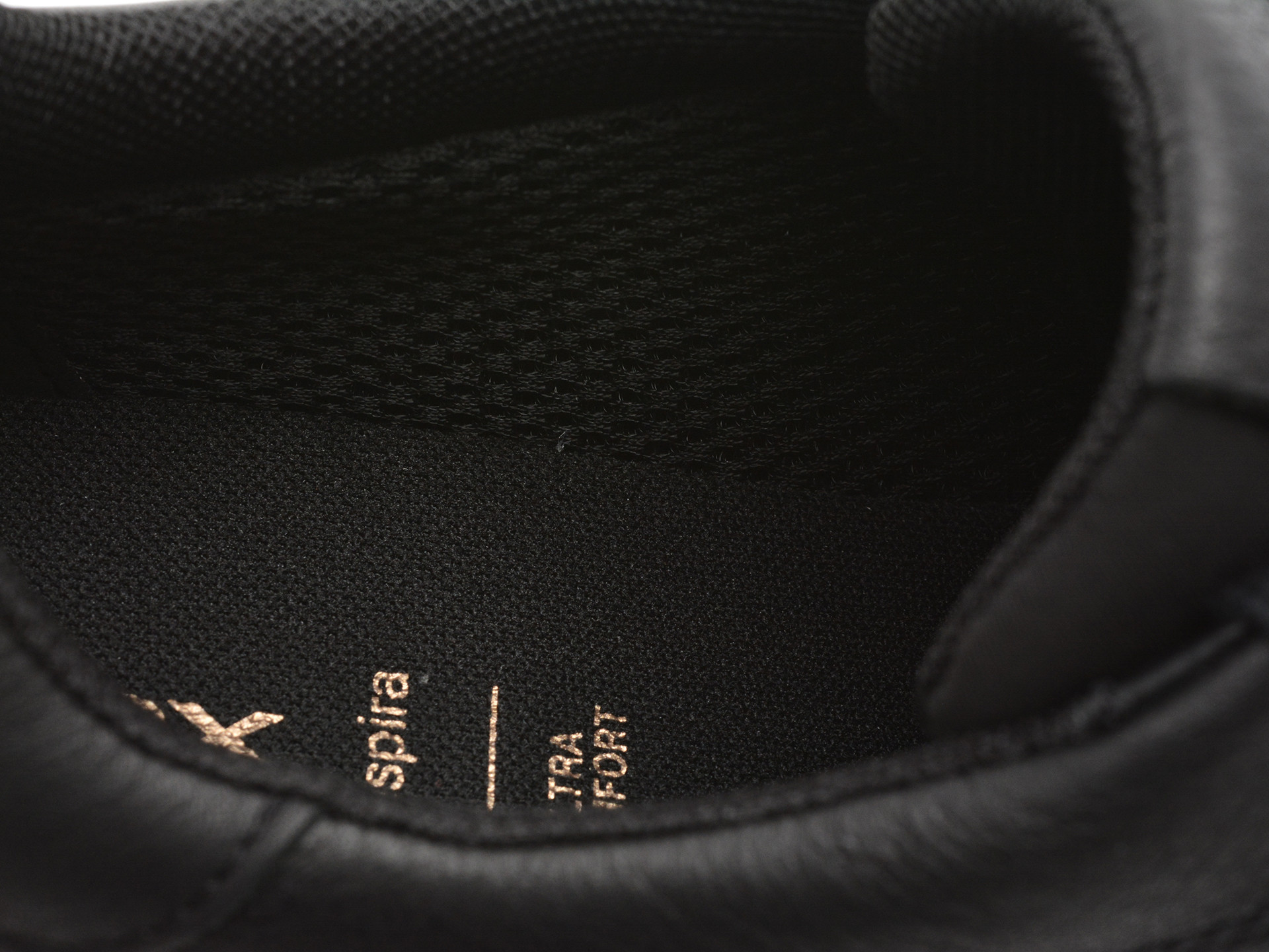 Pantofi sport GEOX negri, U56LUC, din piele naturala