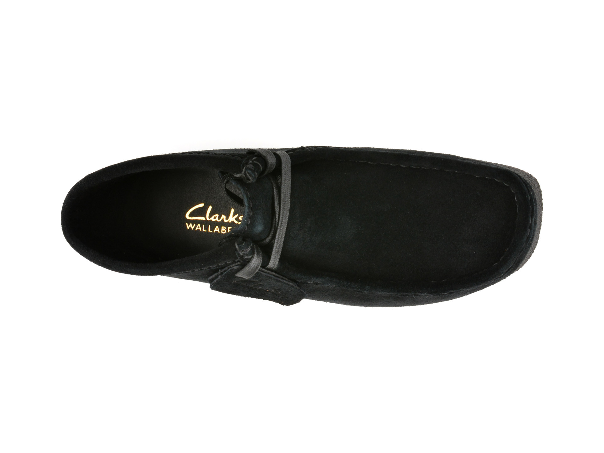 Ghete CLARKS negre, WALLABEE EVO BT, din piele intoarsa