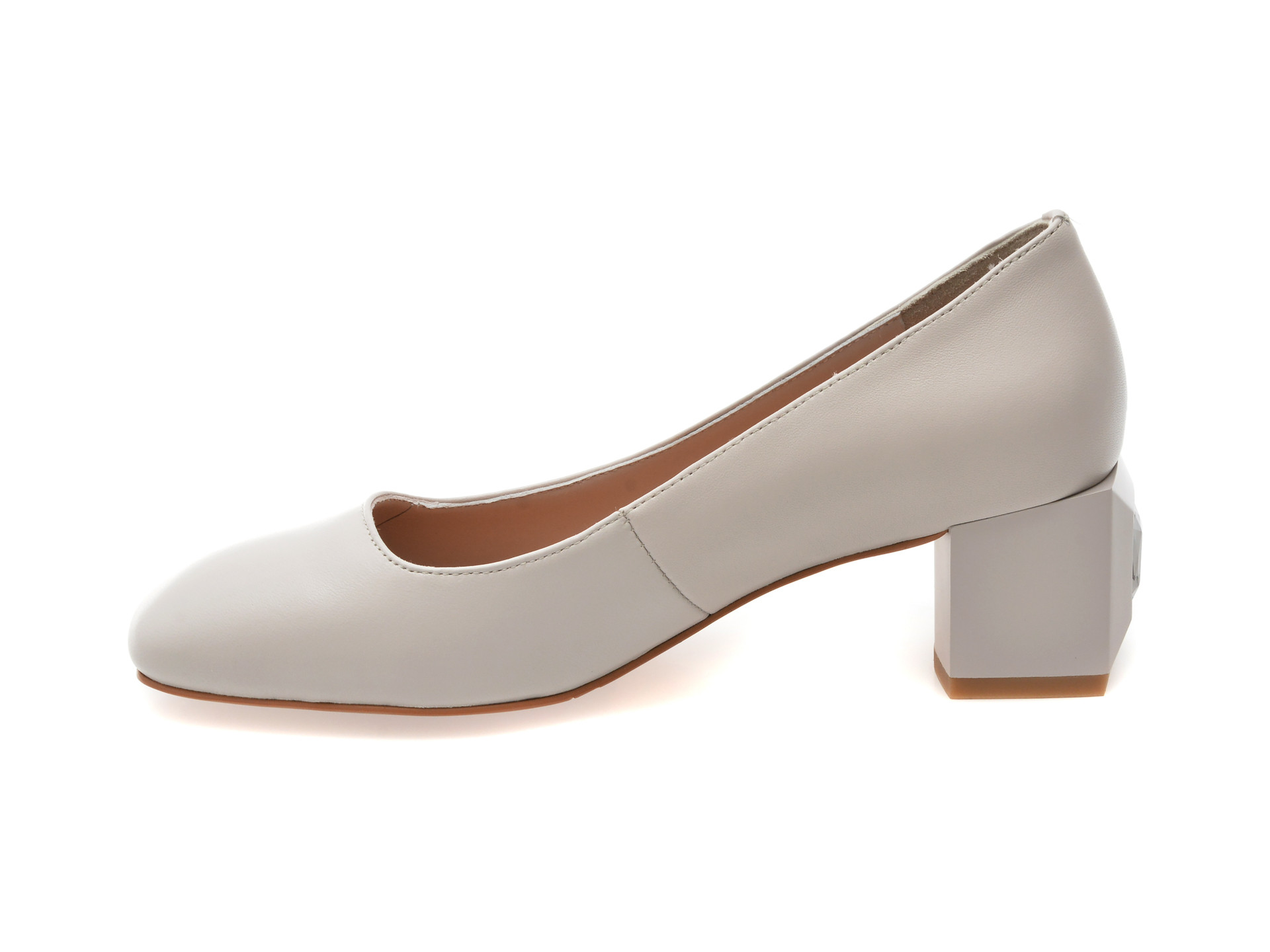 Pantofi EPICA gri, 2212, din piele naturala