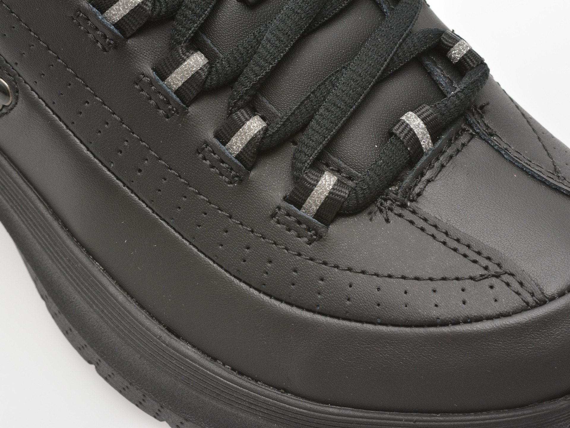 Pantofi sport SKECHERS negri, ARCH FIT 2.0, din piele naturala