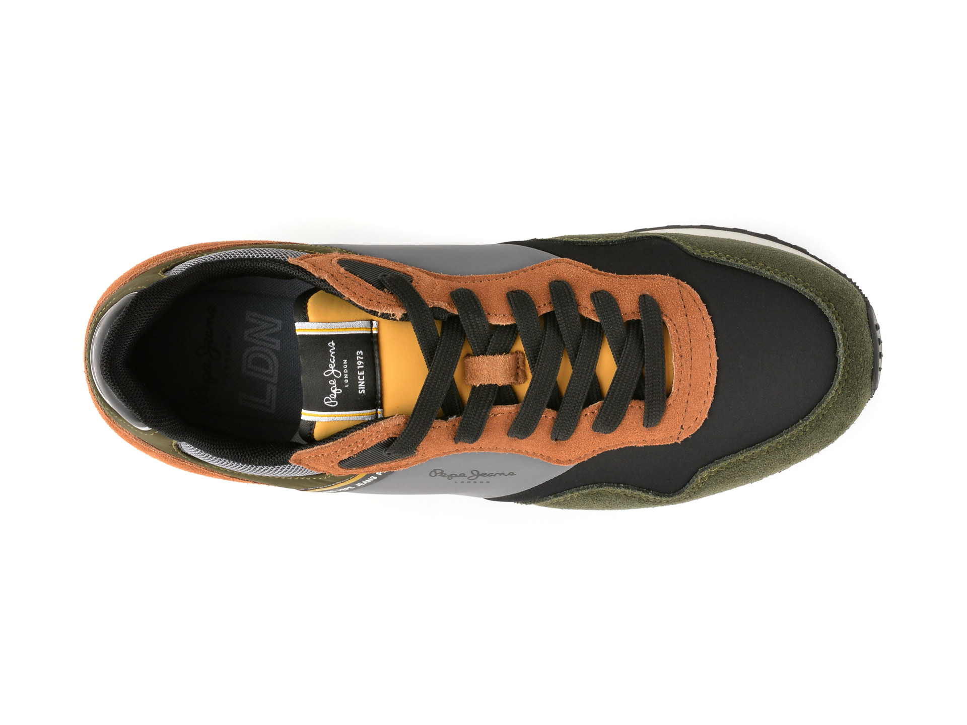 Pantofi sport PEPE JEANS kaki, MS40012, din material textil