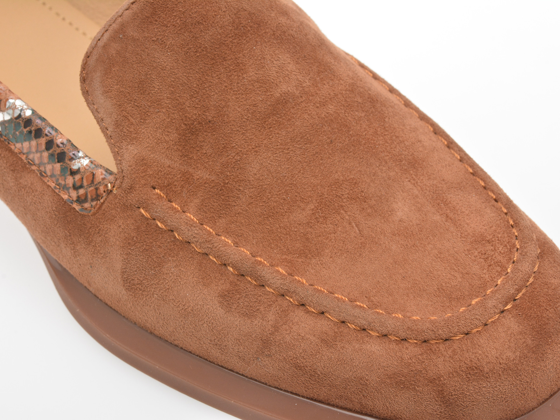Mocasini IMAGE maro, 4L461, din piele intoarsa