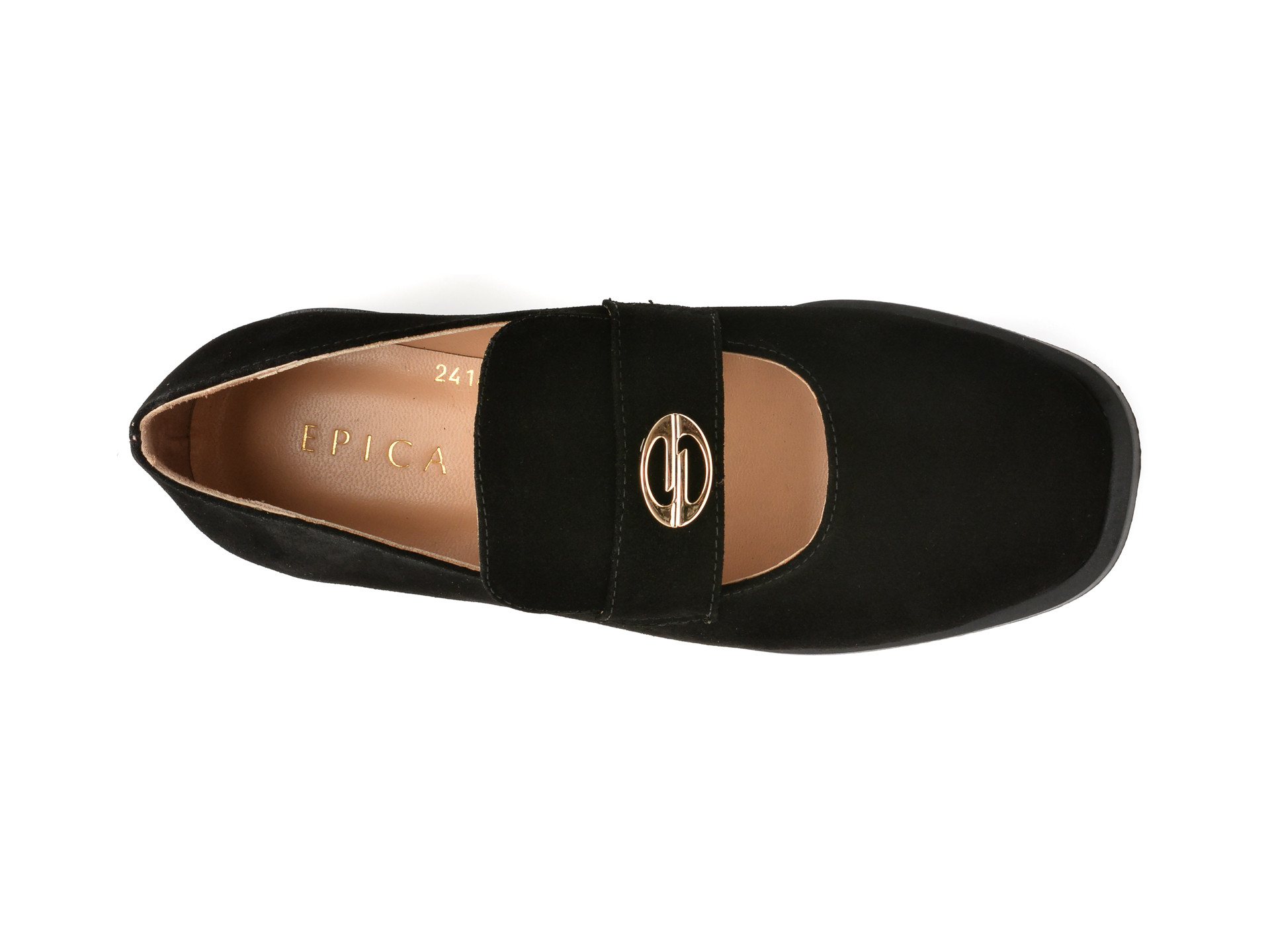 Pantofi EPICA negri, 1932412, din piele intoarsa