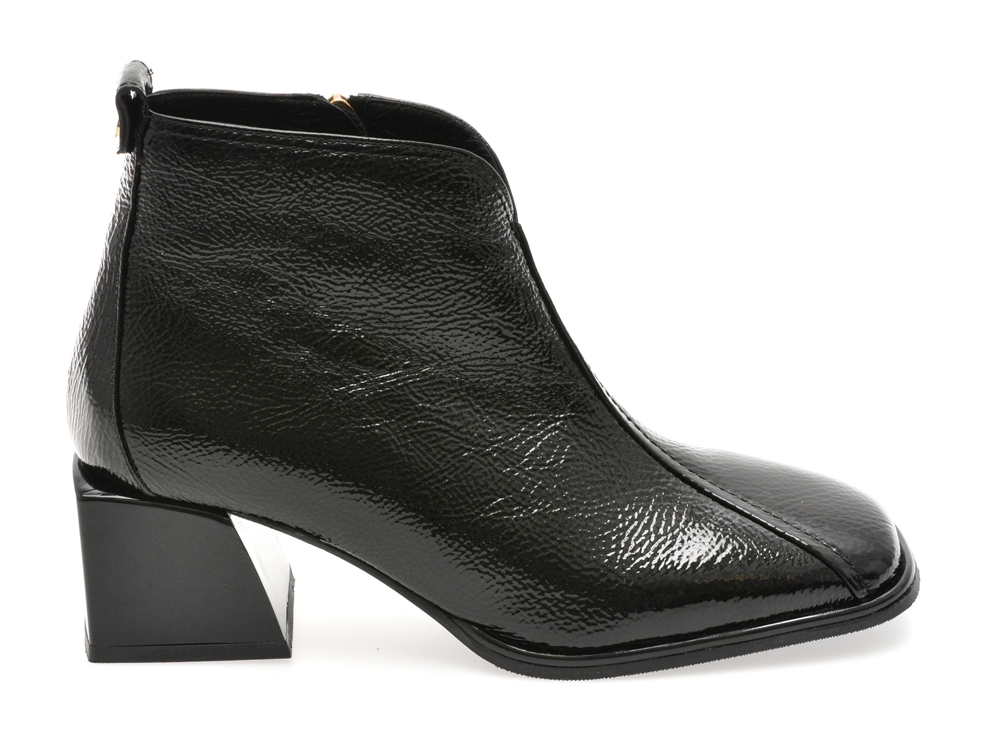 Ghete EPICA negre, 2771039, din piele naturala lacuita