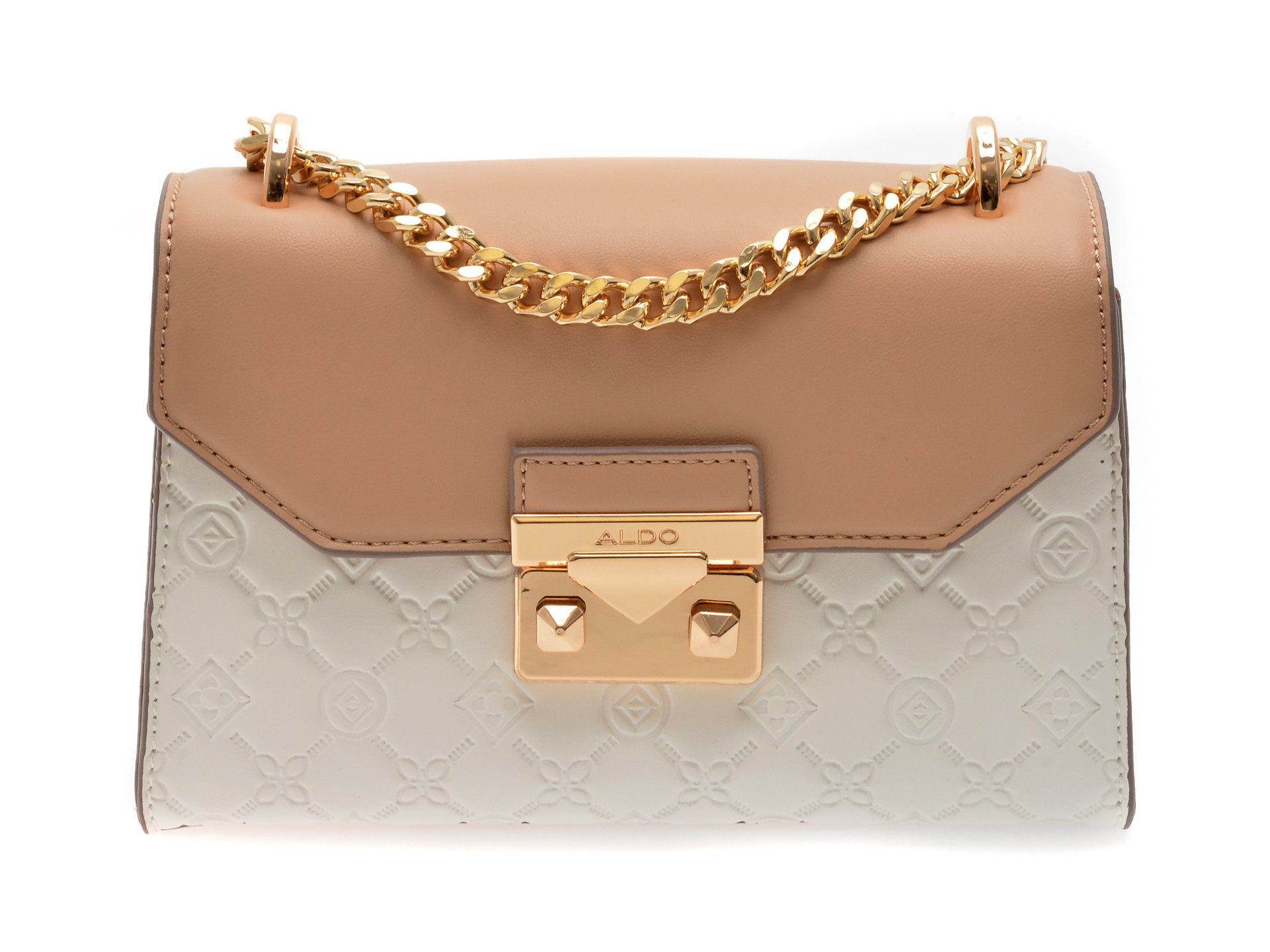 Geanta ALDO alba, CRELALLE 110, din piele ecologica