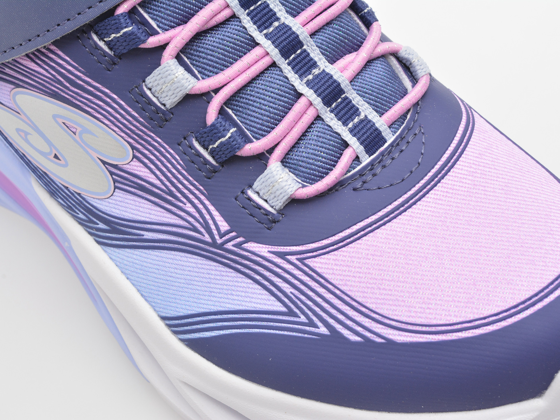 Pantofi sport SKECHERS bleumarin, COSMIC GLOW, din material textil