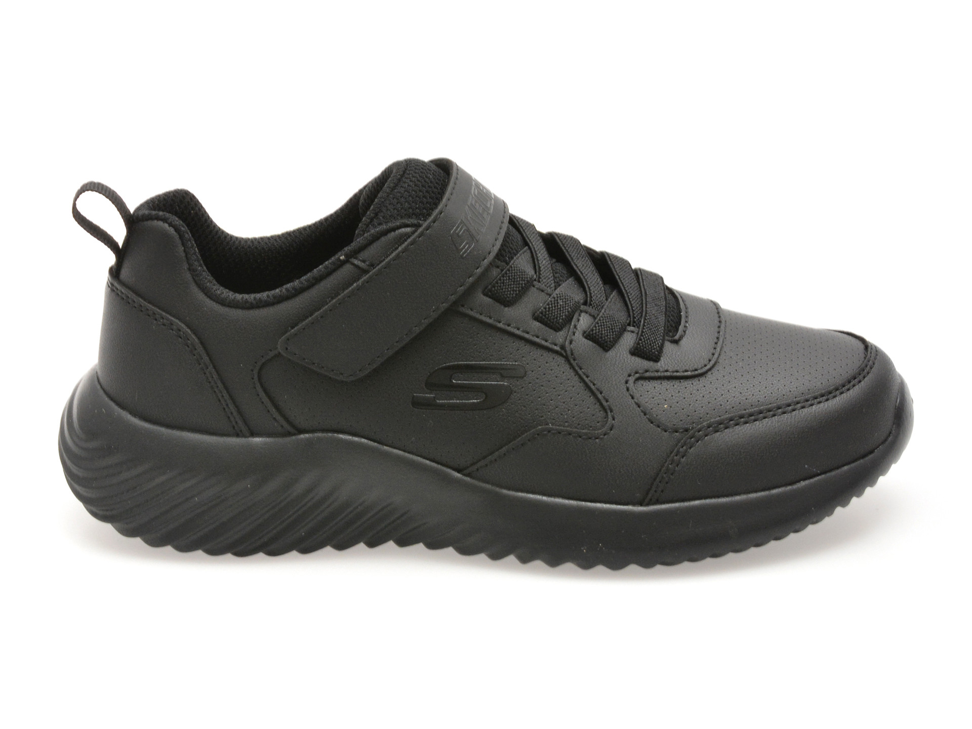 Pantofi sport SKECHERS negri, BOUNDER, din piele ecologica