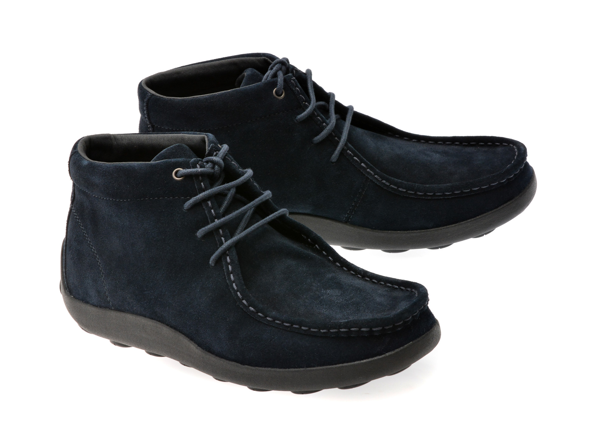 Ghete GEOX bleumarin, U56HLA, din piele intoarsa