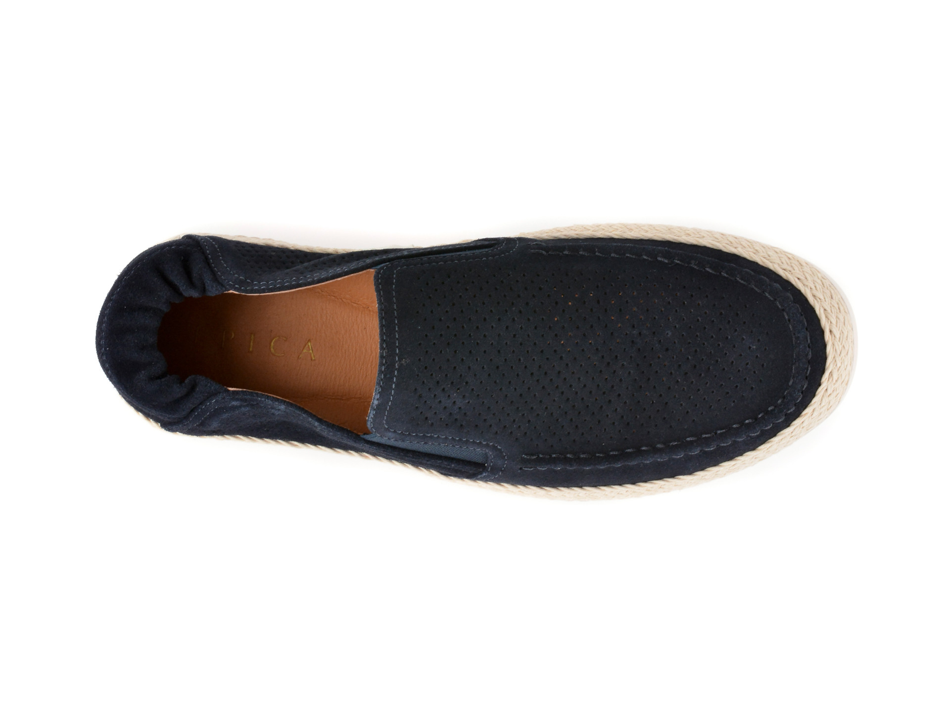 Mocasini EPICA bleumarin, 1000, din piele intoarsa