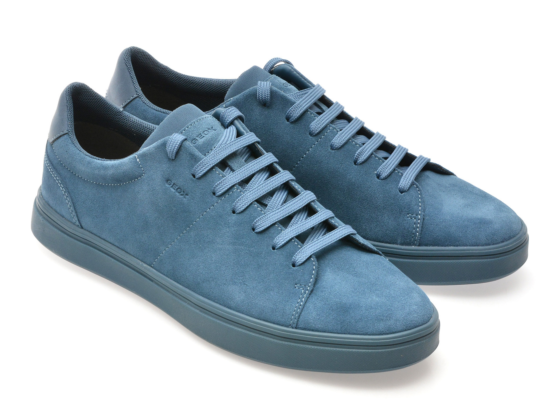 Pantofi sport GEOX albastri, U55LDA, din piele intoarsa