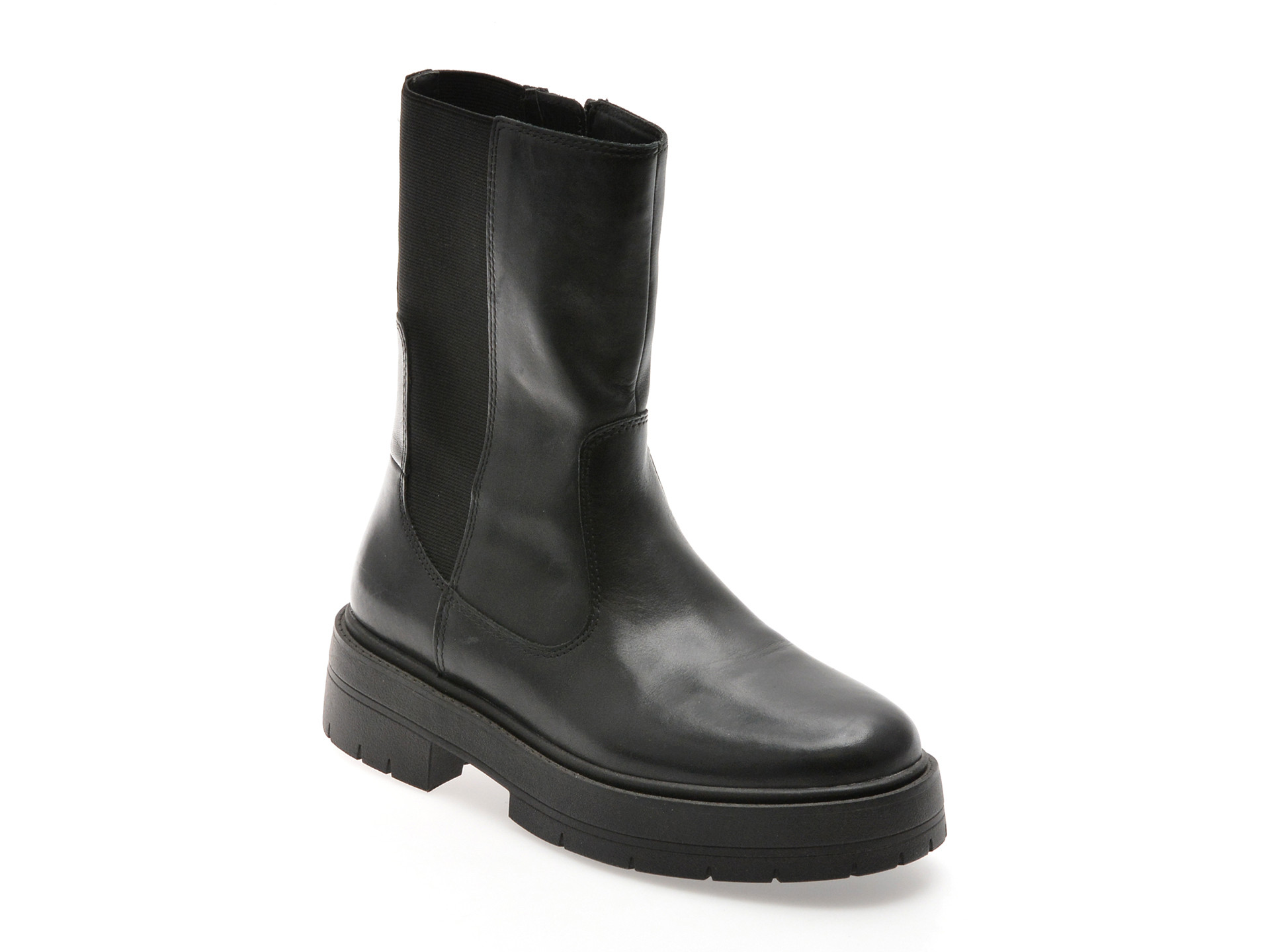 Ghete GEOX negre, D36VDK, din piele naturala