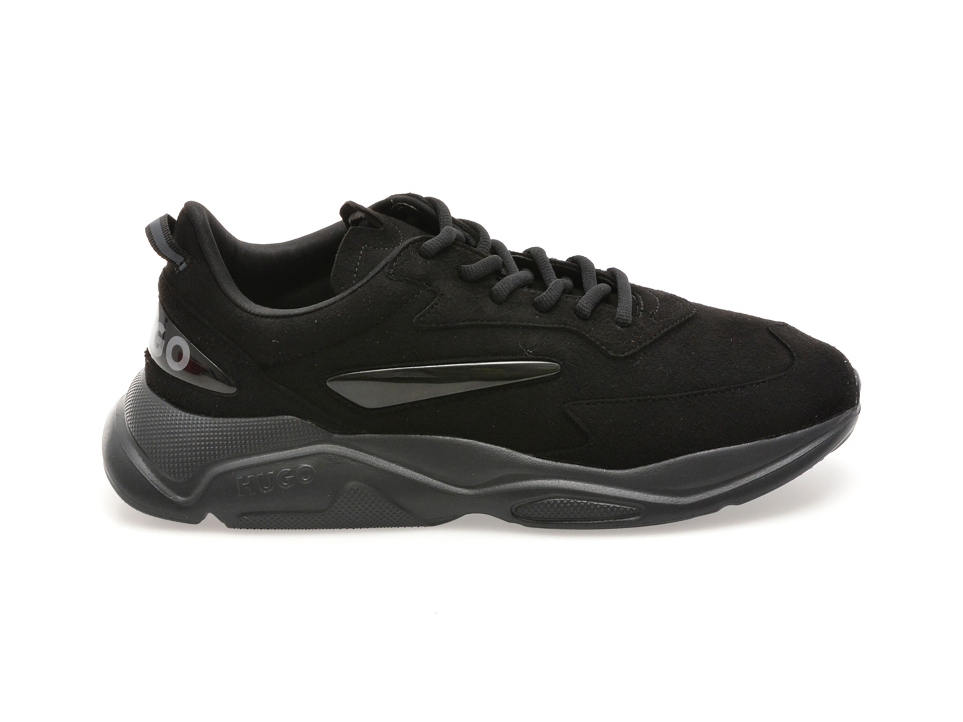 Pantofi sport HUGO negri, 8504, din material textil