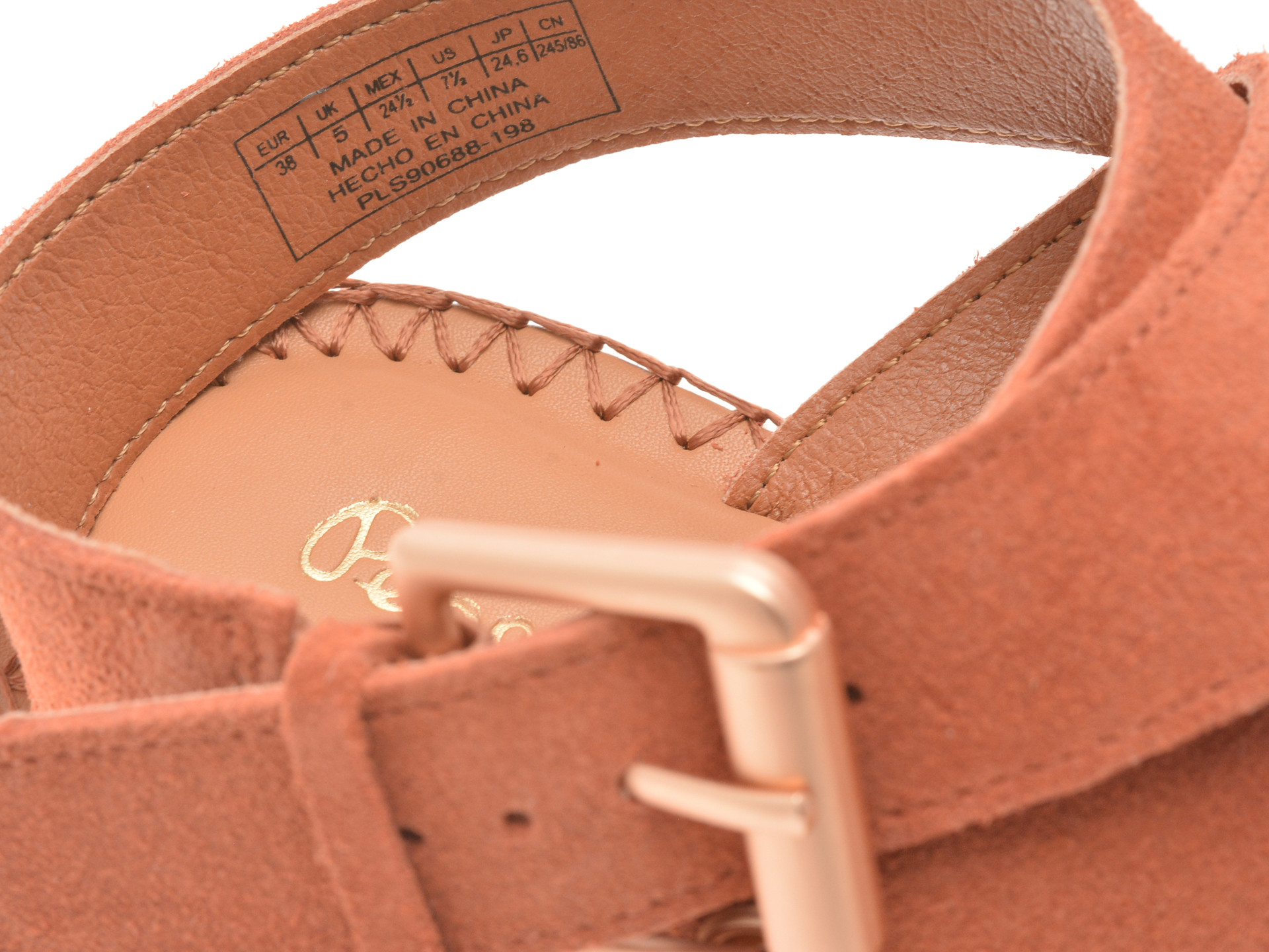 Sandale PEPE JEANS visinii, KATE SOFT, din piele intoarsa