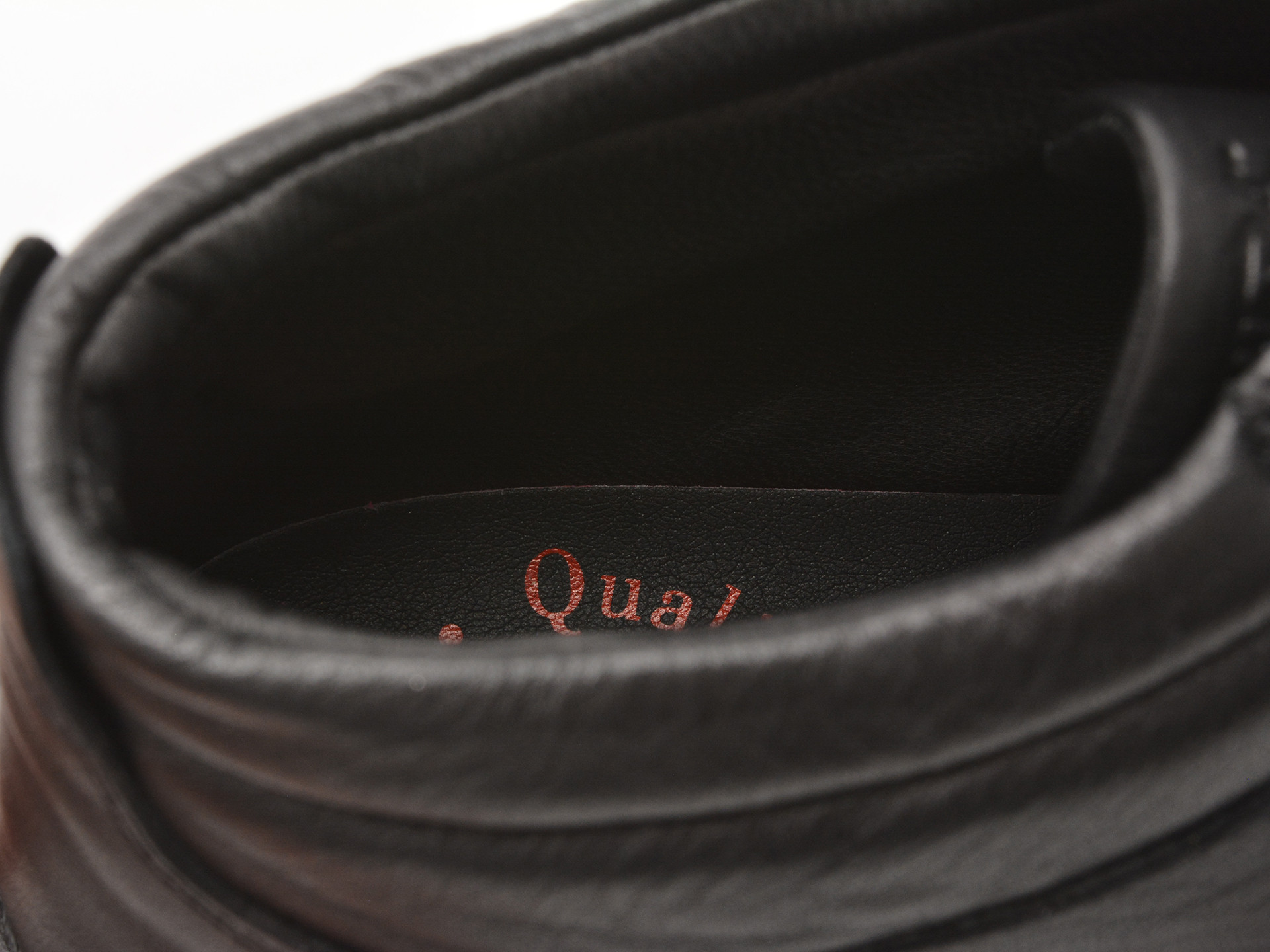 Ghete OTTER negre, 9591, din piele naturala