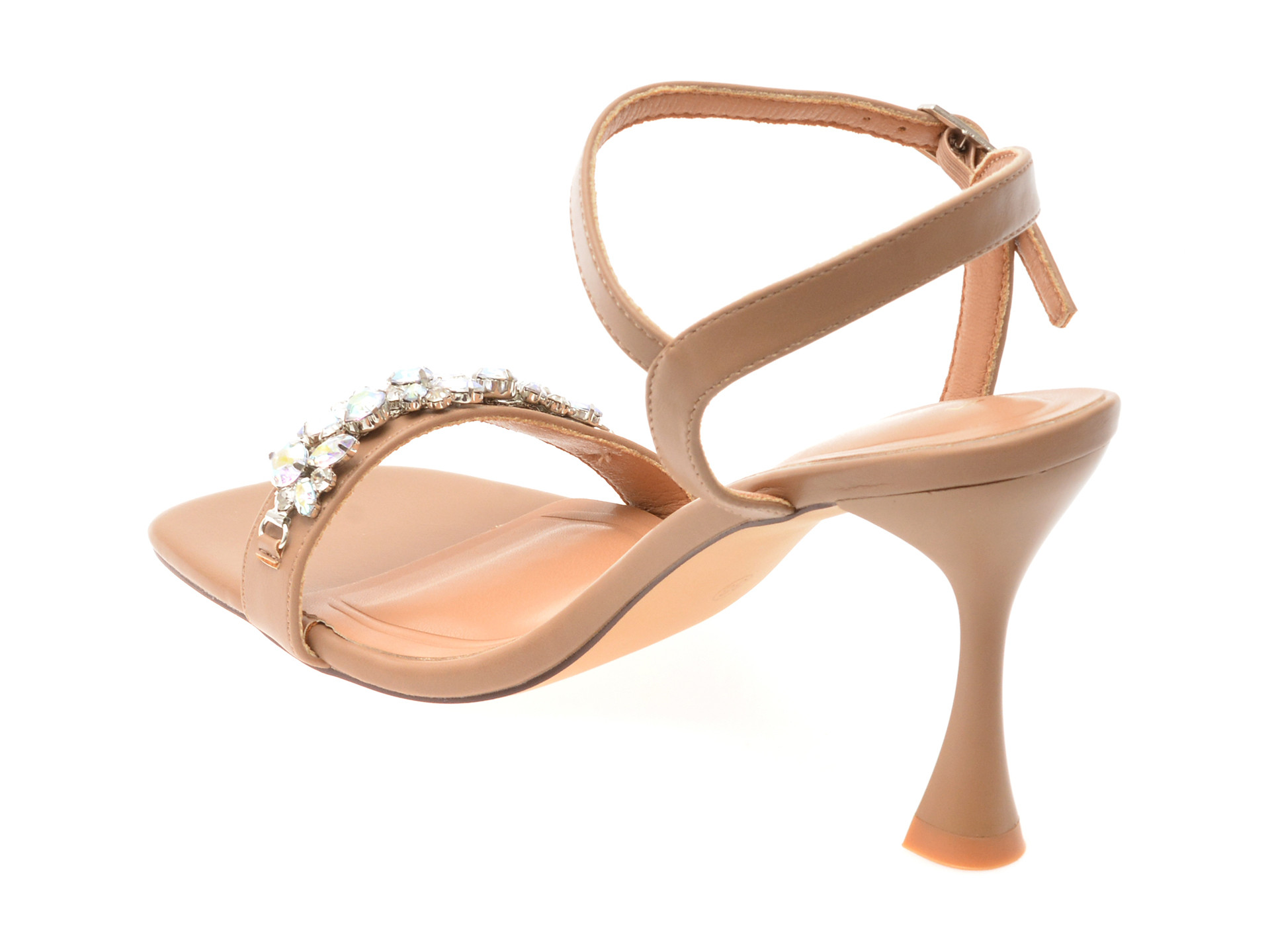 Sandale elegante EPICA maro, 82989, din piele ecologica