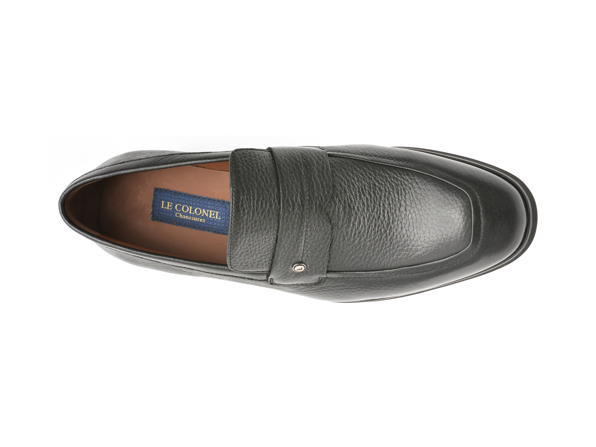 Mocasini eleganti LE COLONEL negri, 48797, din piele naturala