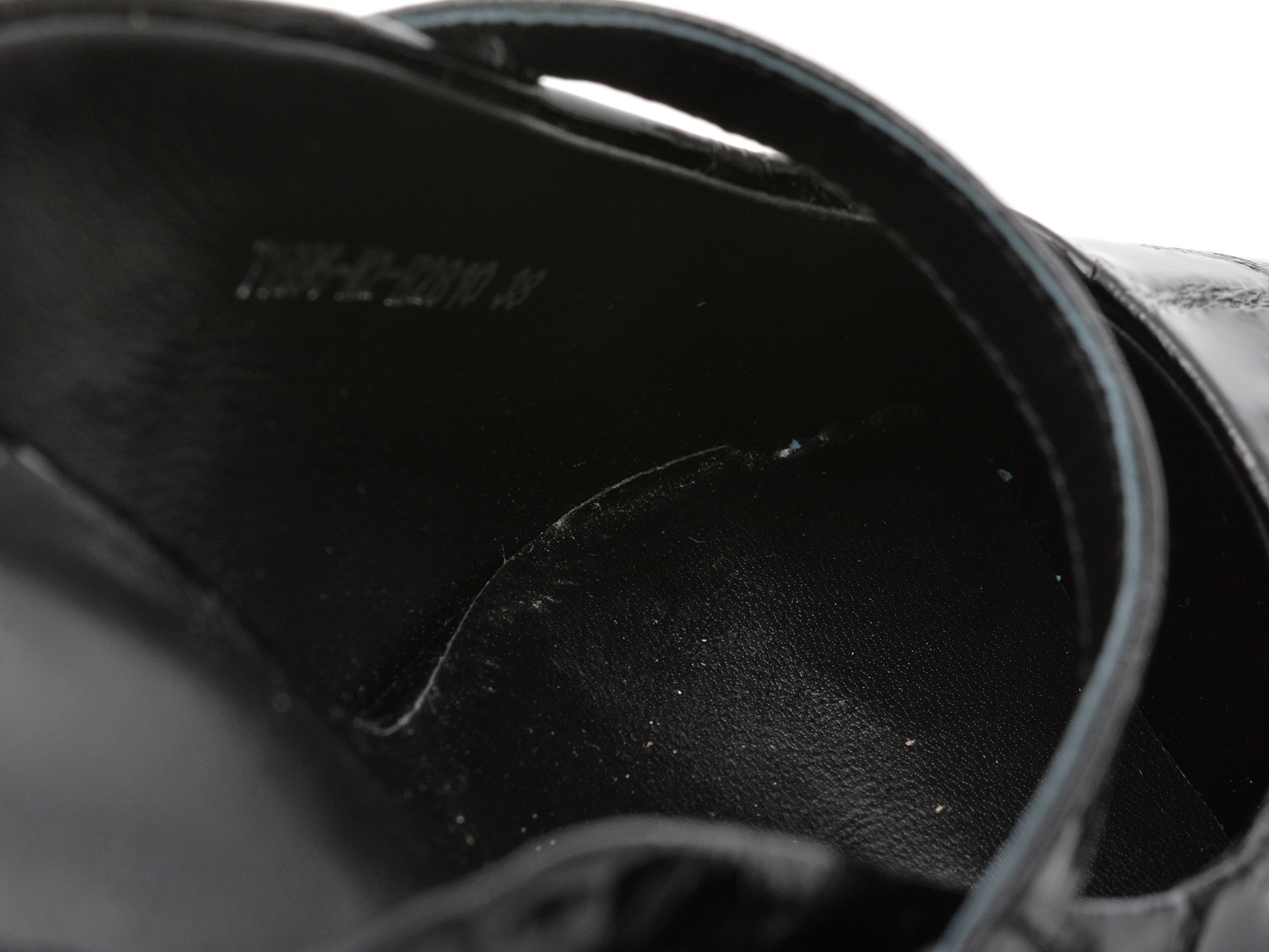 Papuci EPICA negri, 71896, din piele naturala lacuita