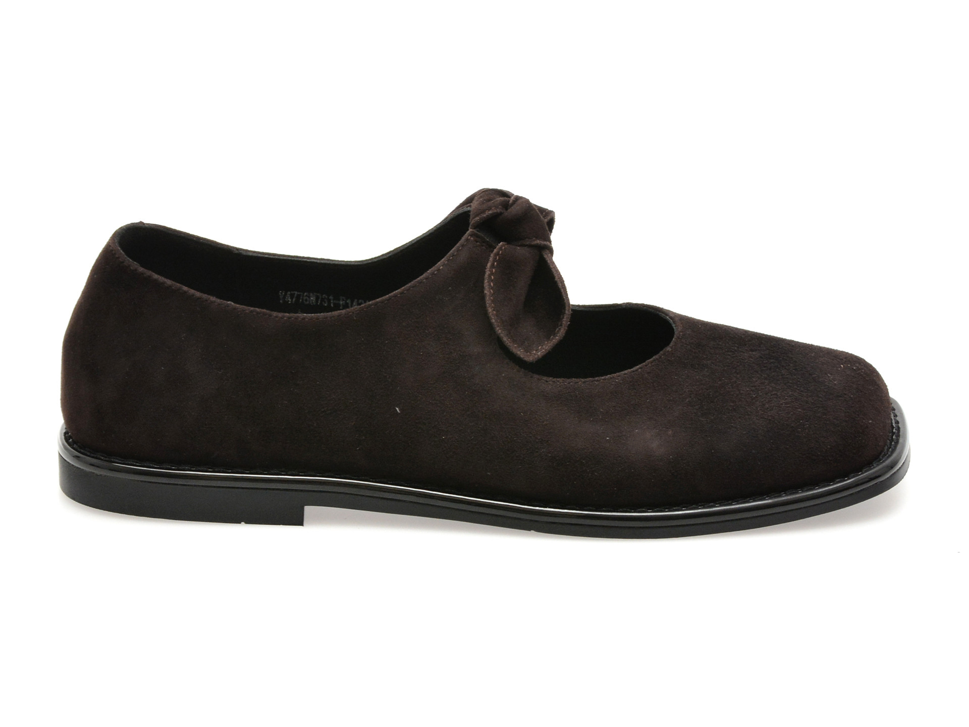 Pantofi EPICA maro, N731, din piele intoarsa