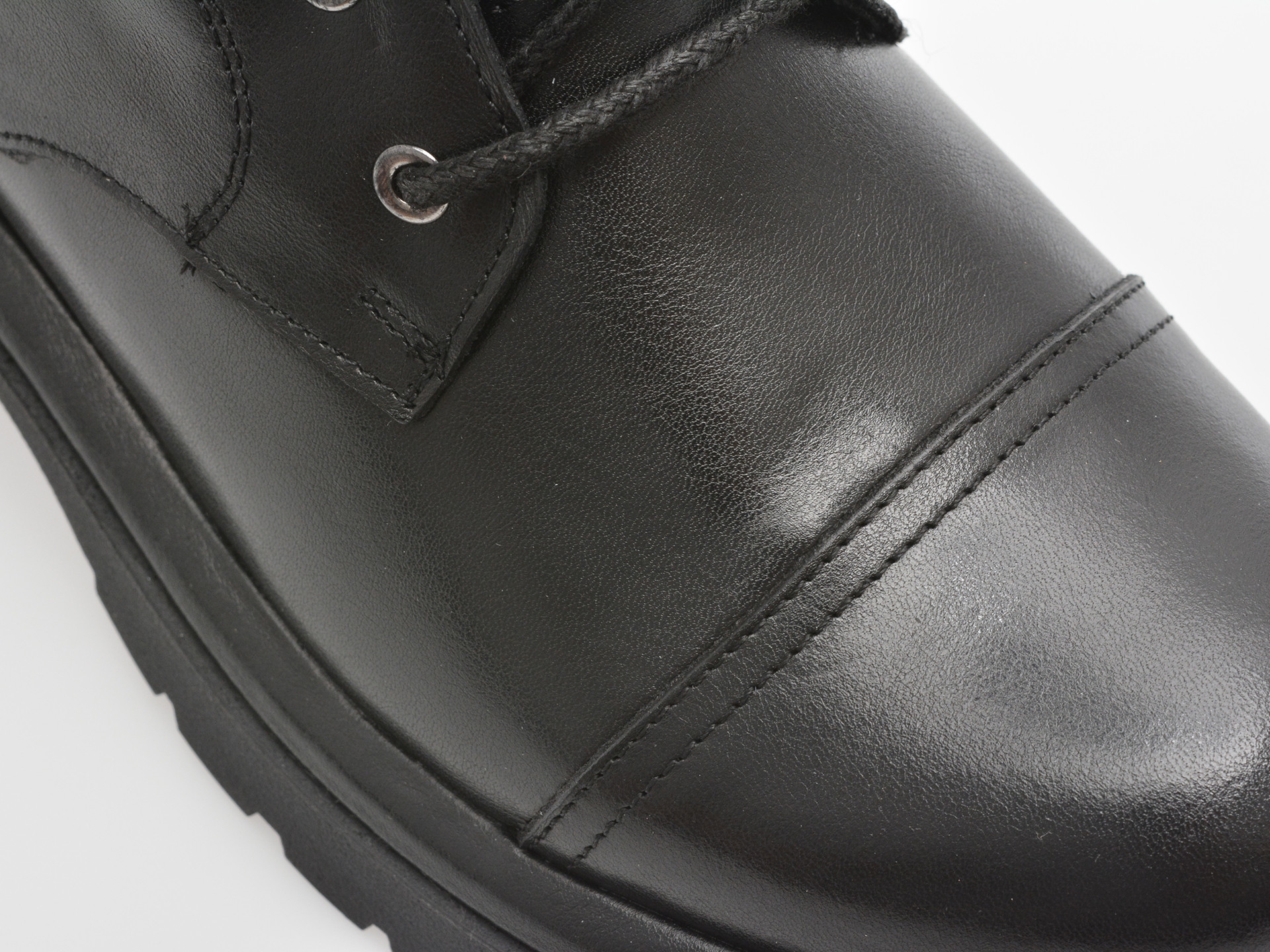 Bocanci IMAGE negri, 1504244, din piele naturala