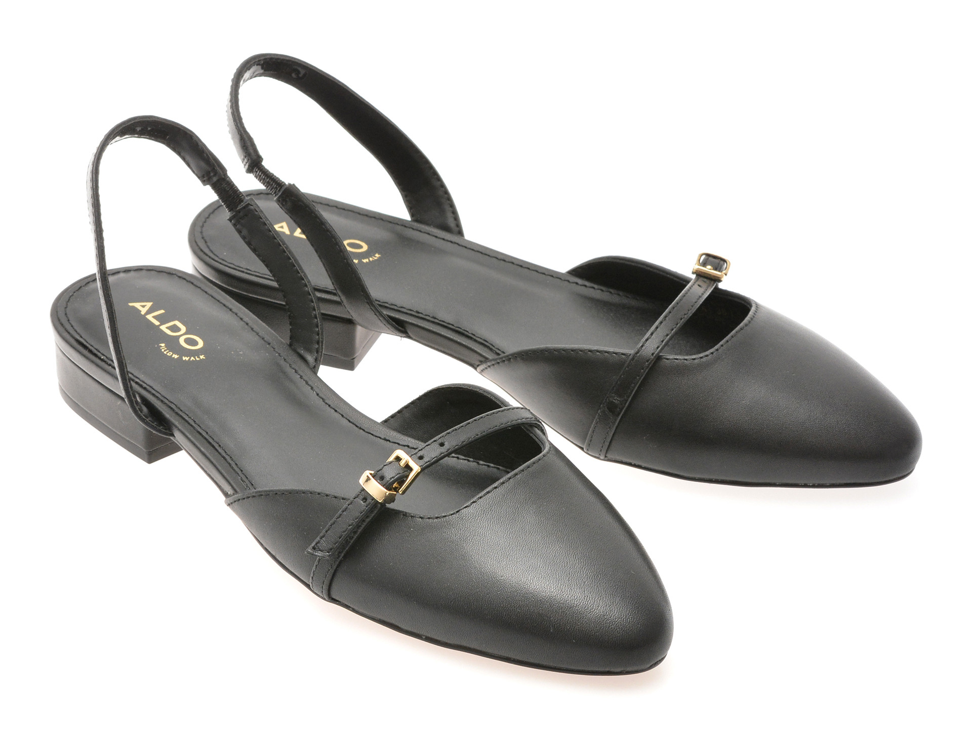 Pantofi ALDO negri, FLINTSTONE 001, din piele naturala