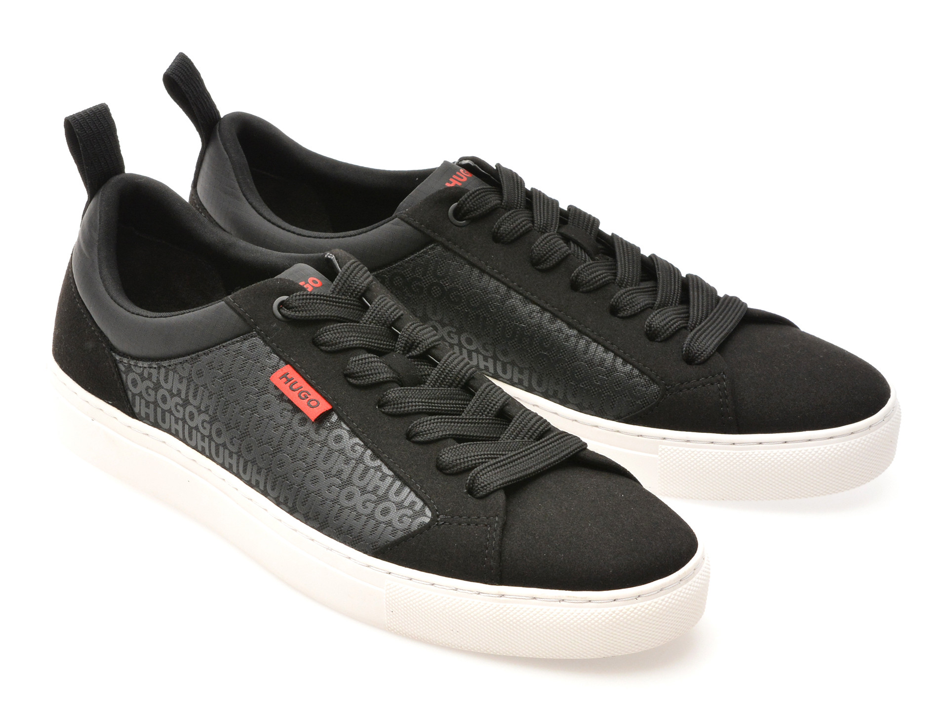 Pantofi sport HUGO negri, 8516, din material textil