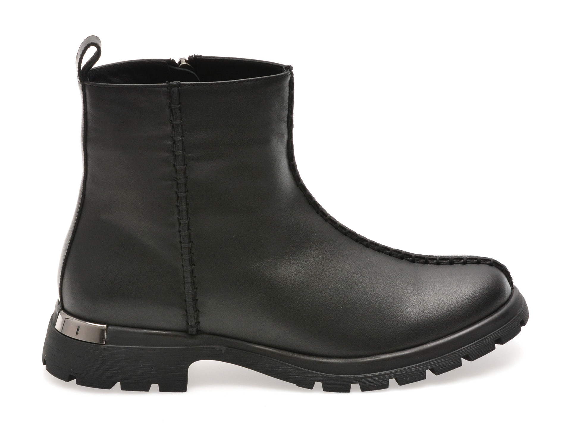 Ghete IMAGE negre, 208300, din piele naturala