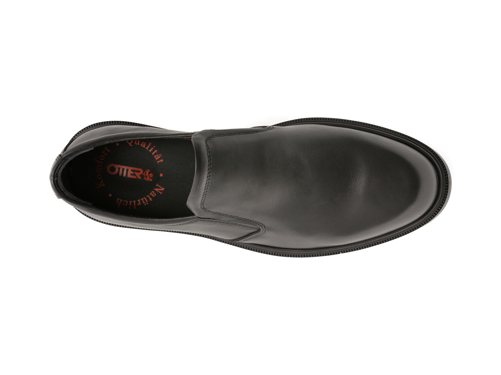 Pantofi OTTER negri, A61, din piele naturala