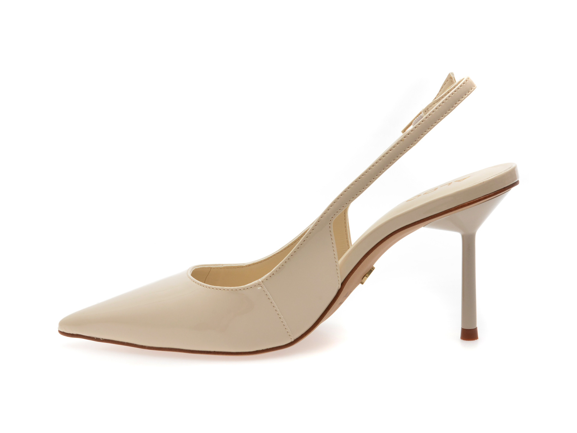 Pantofi eleganti ALDO bej, SERALINA 276, din piele ecologica lacuita