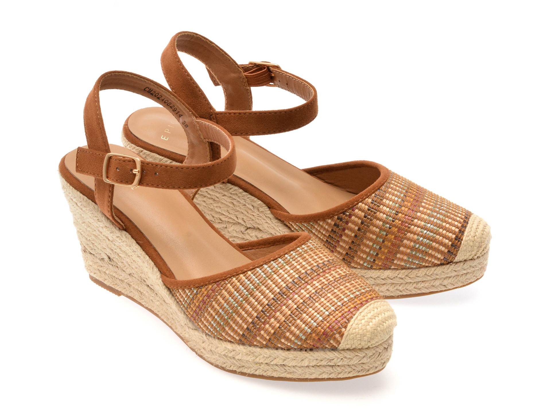 Pantofi EPICA maro, 82914, din piele ecologica