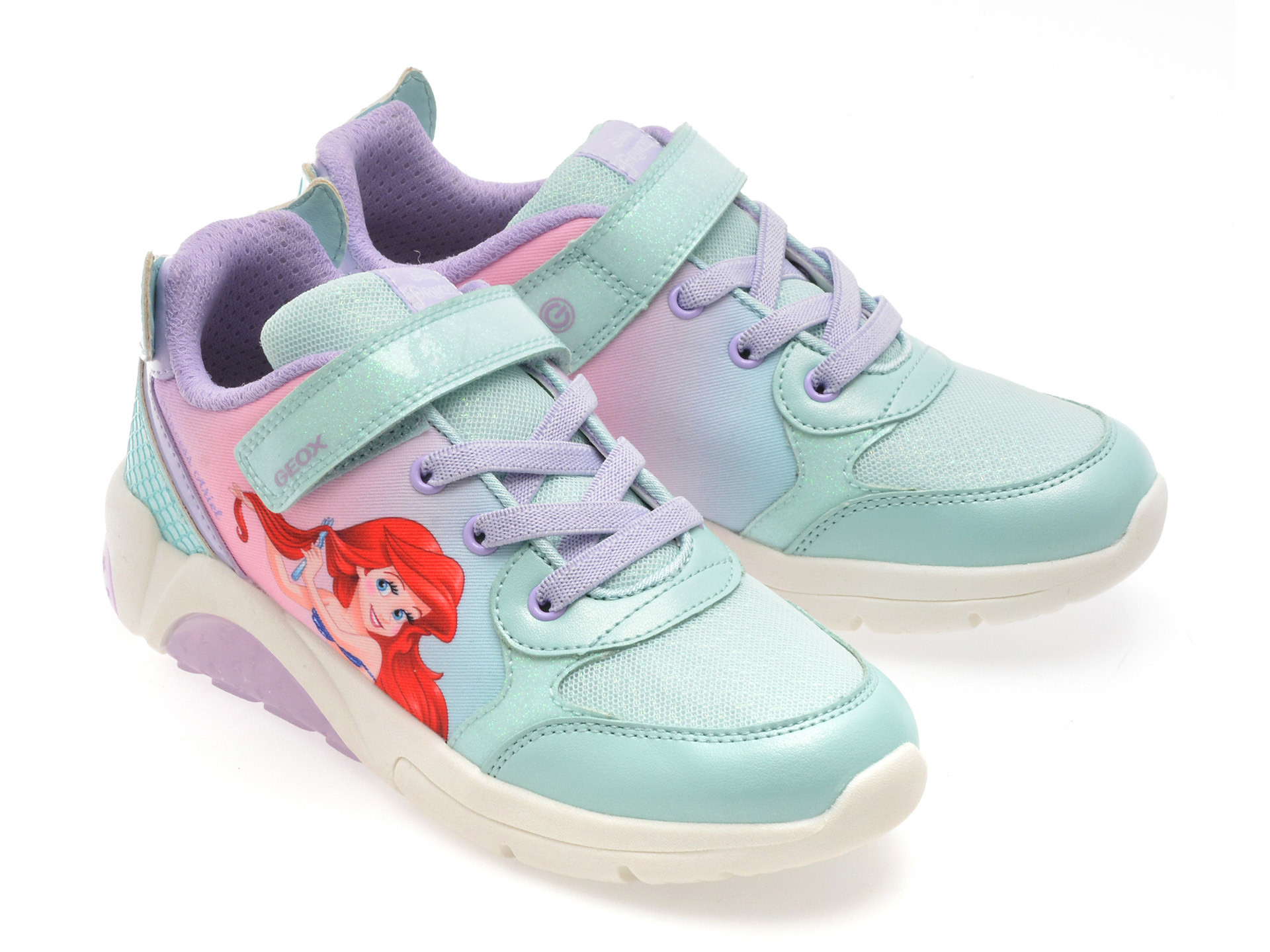 Pantofi sport GEOX verzi, J55M4B, din piele ecologica