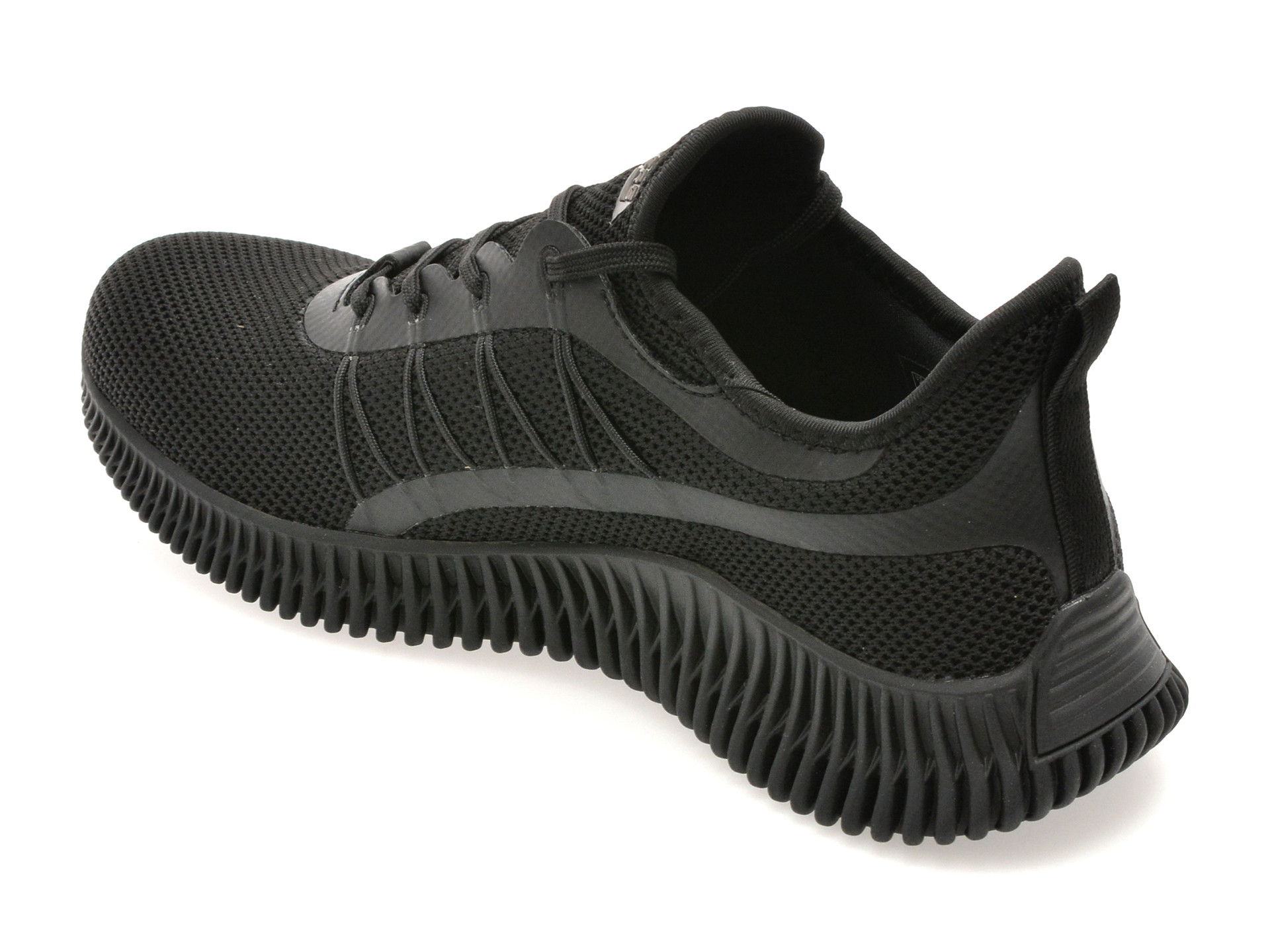 Pantofi sport SKECHERS negri, BOBS GEO, din material textil