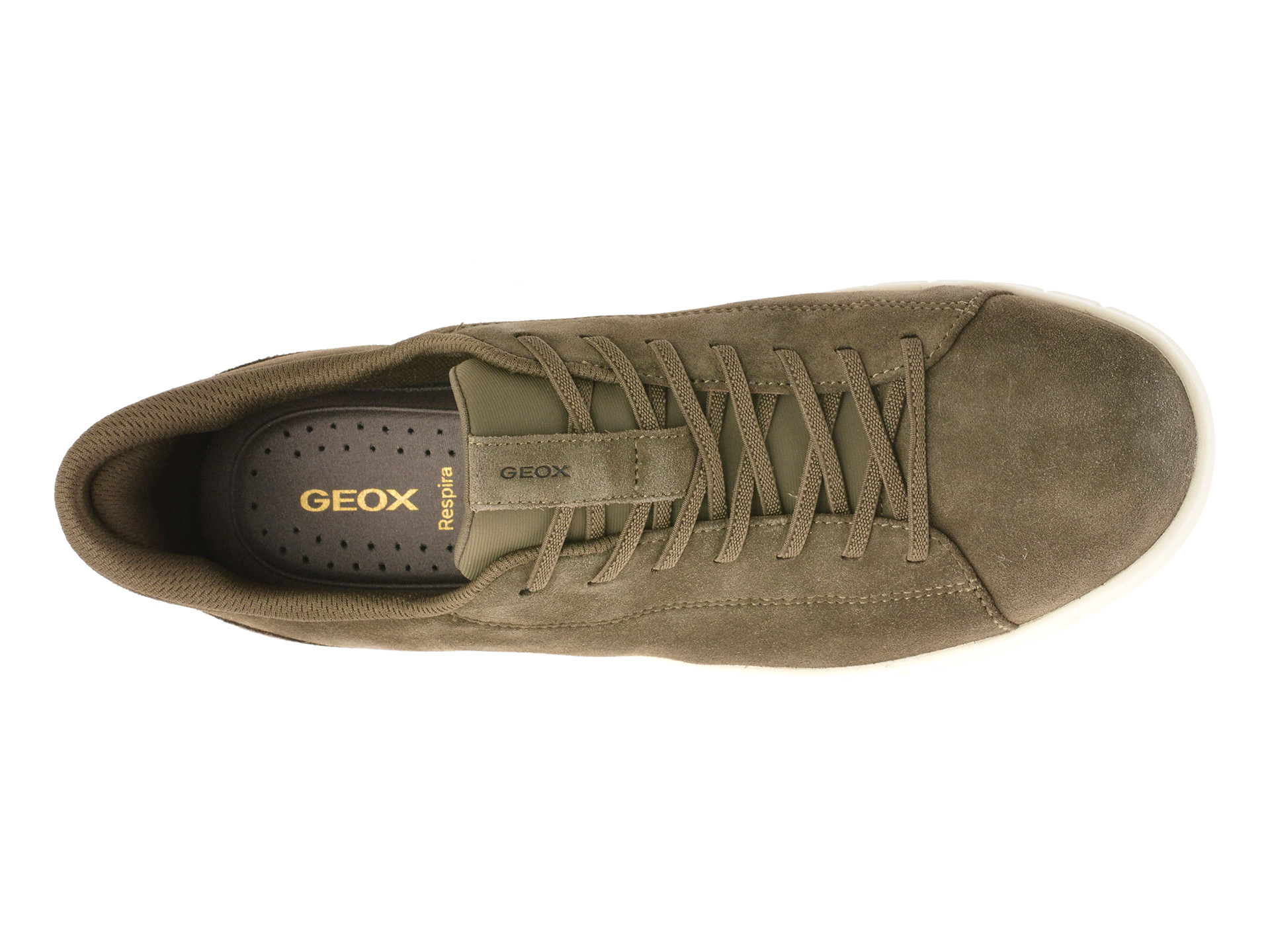Pantofi sport GEOX kaki, U56MAA, din piele intoarsa