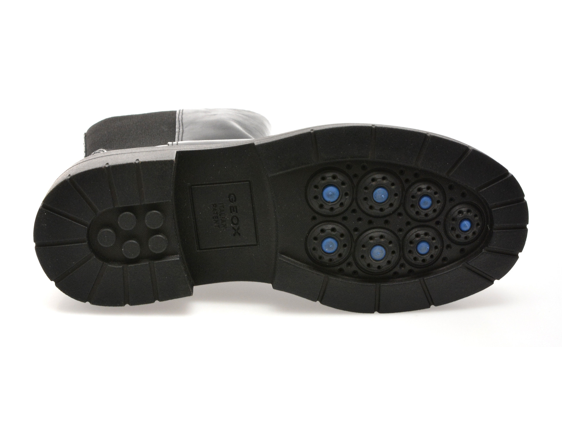 Ghete GEOX negre, D36VDK, din piele naturala