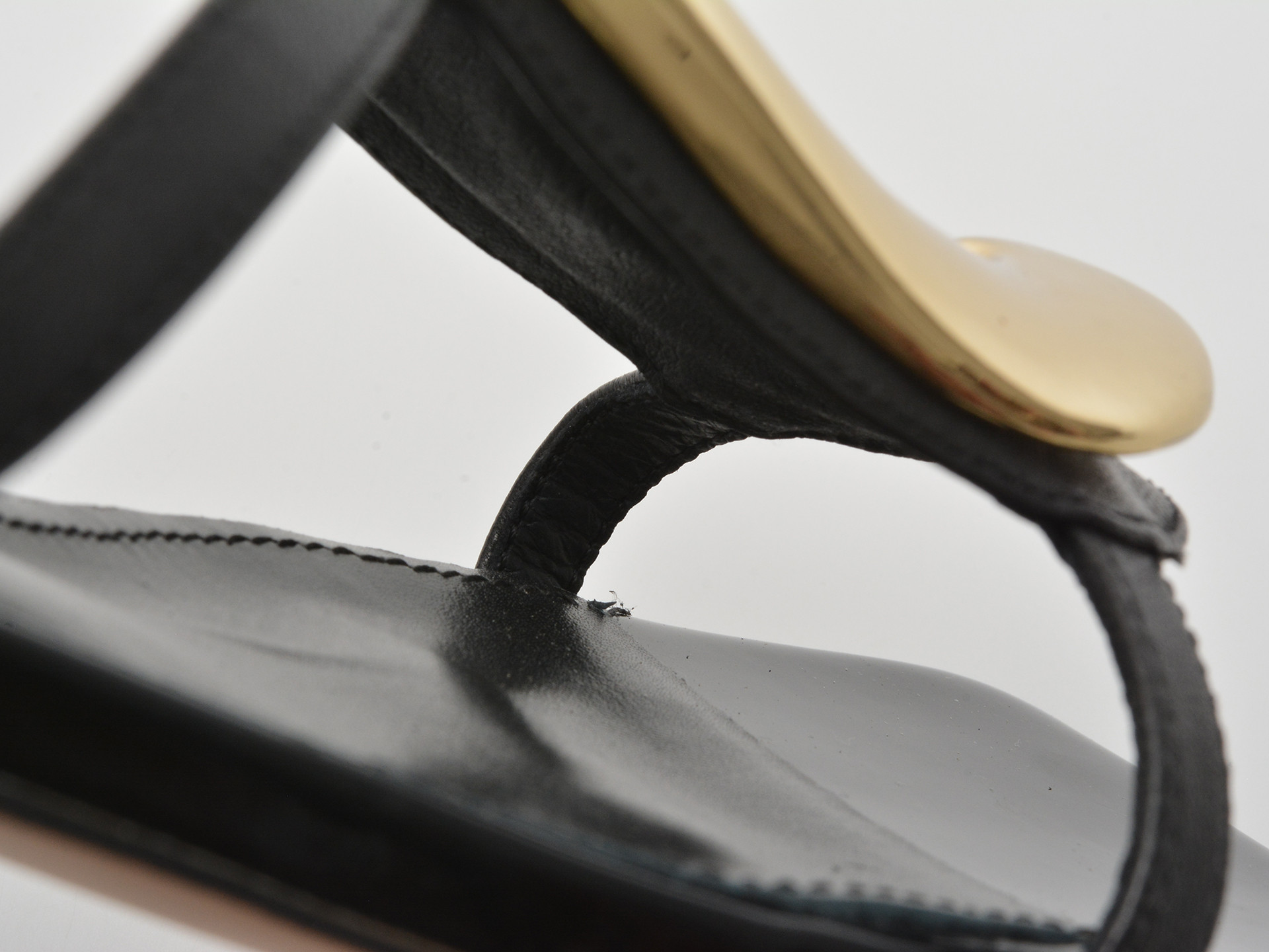 Papuci EPICA negri, LD976, din piele naturala