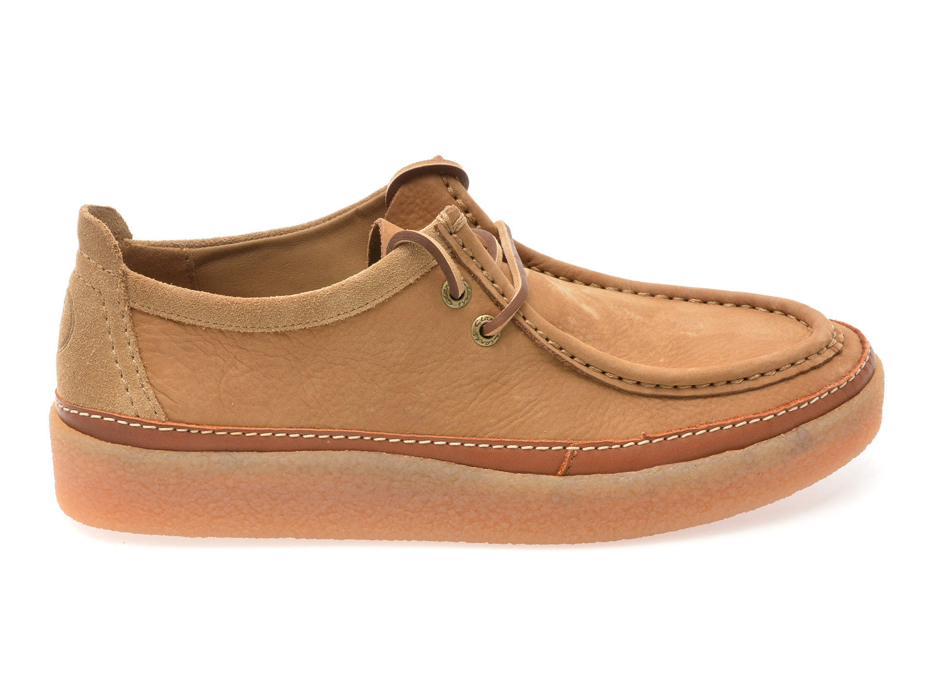 Mocasini CLARKS maro, CLARKWOOD MOC, din piele naturala