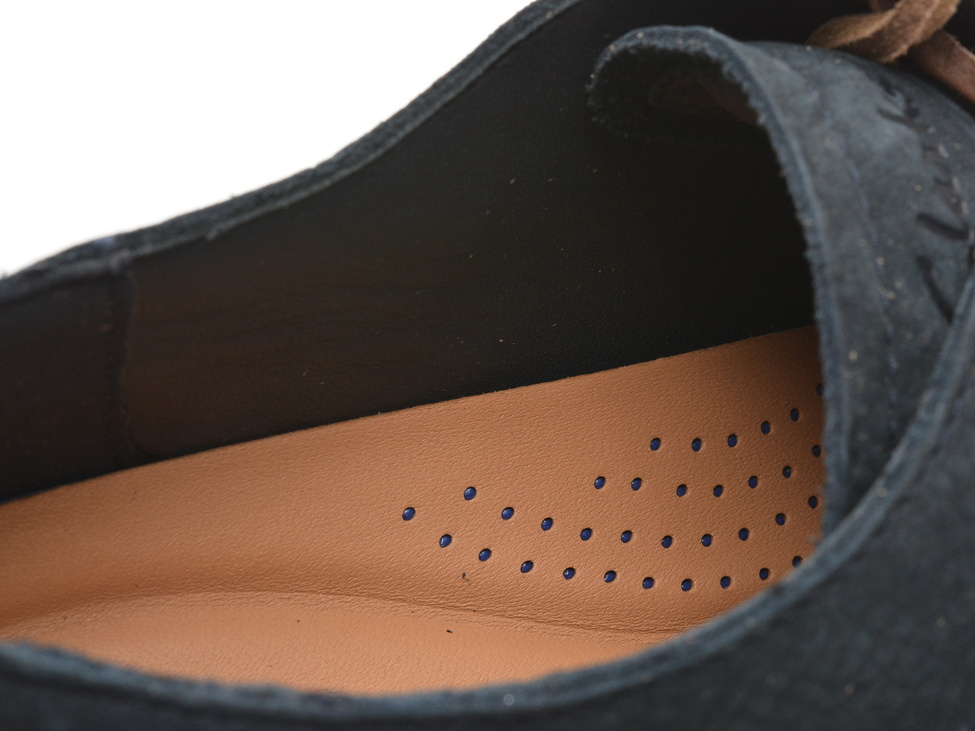 Pantofi CLARKS bleumarin, CLARKWOOD LOW, din nabuc