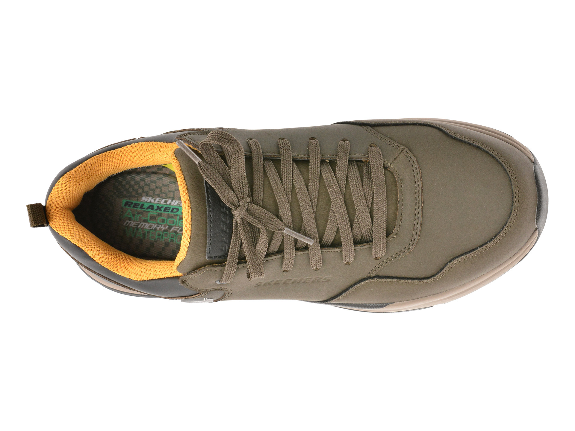 Pantofi sport SKECHERS kaki, BENAGO, din piele naturala