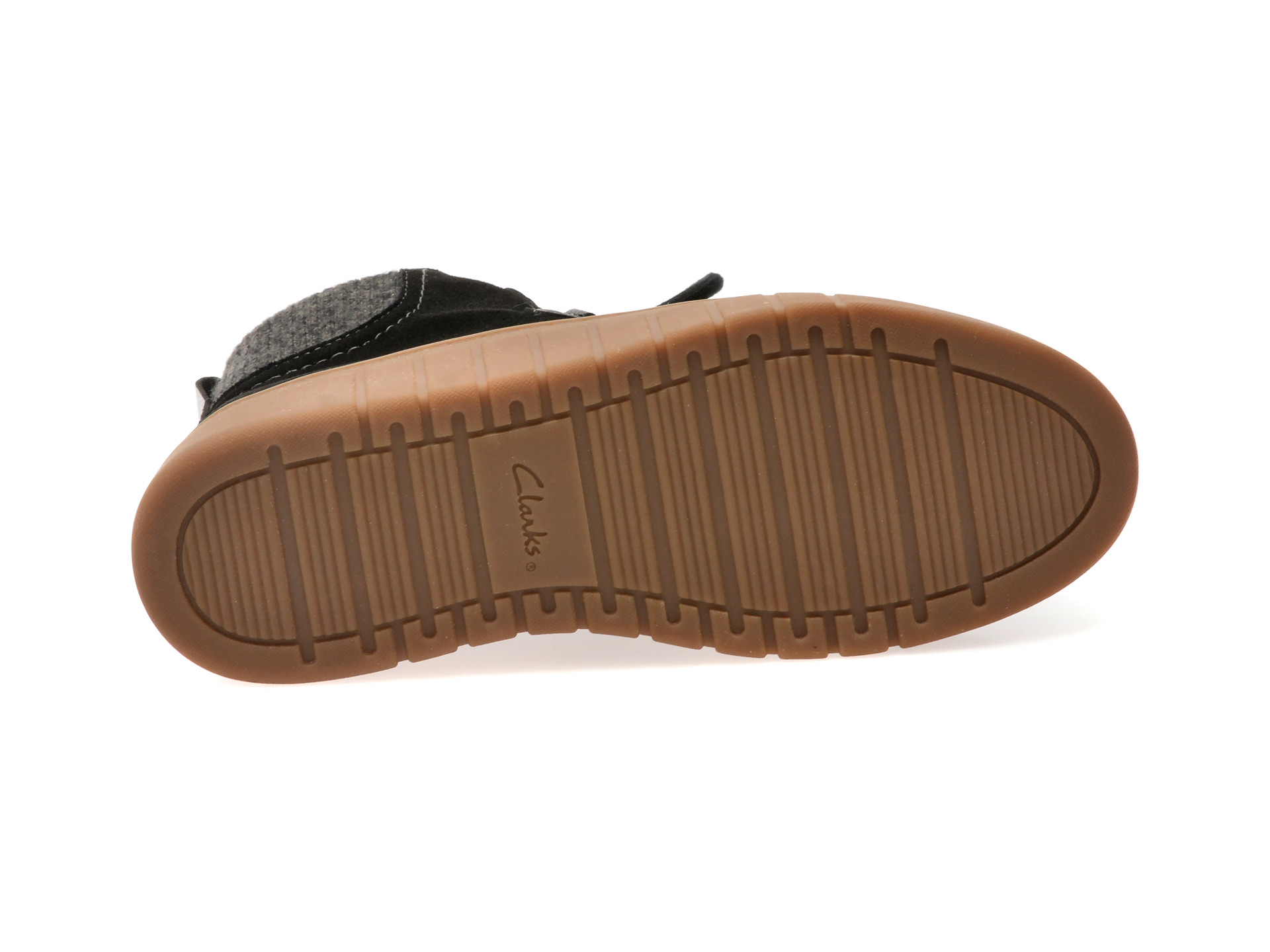 Ghete CLARKS negre, MYKAH IZZY, din piele intoarsa