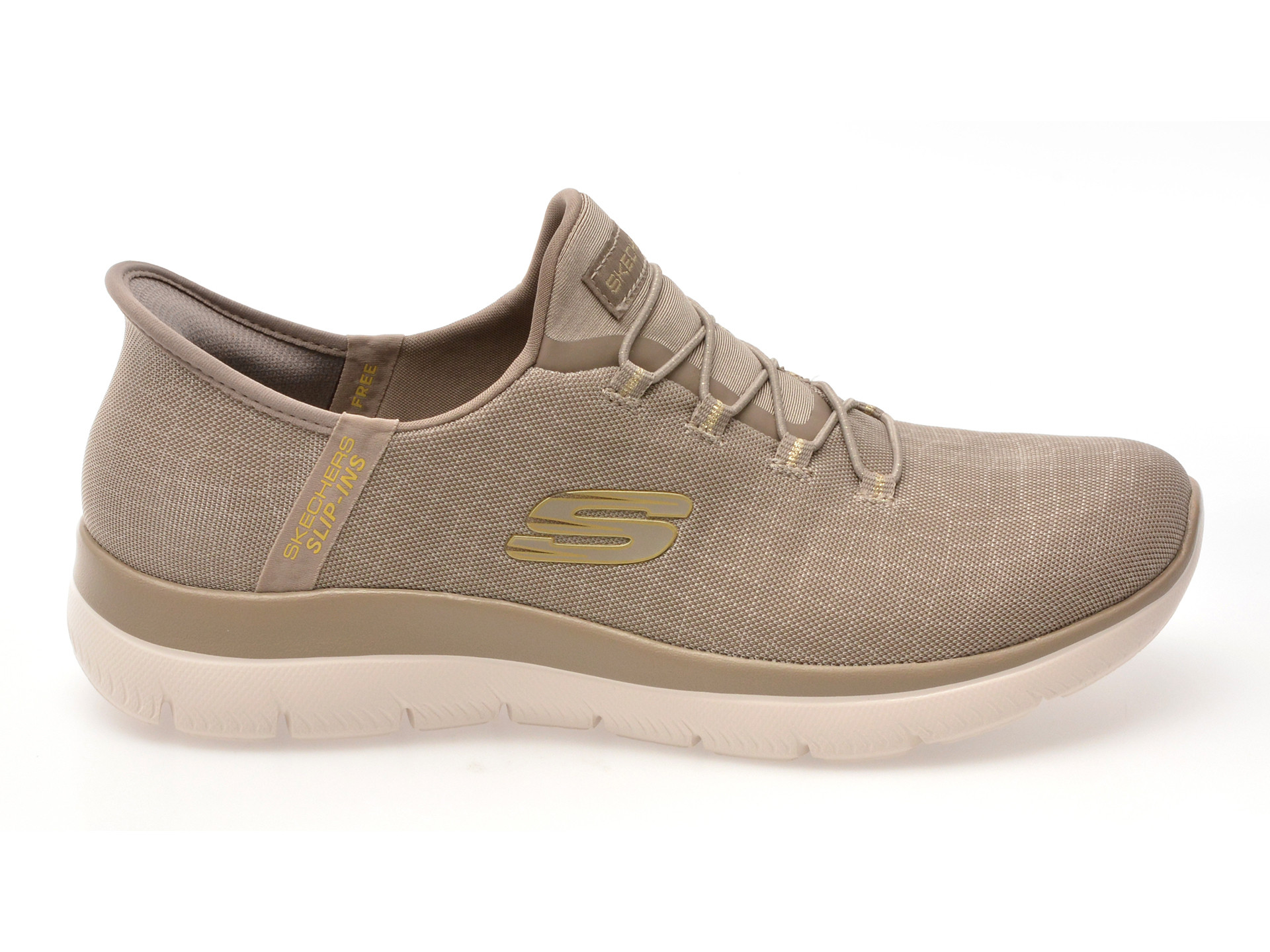 Pantofi sport SKECHERS gri, SUMMITS, din material textil