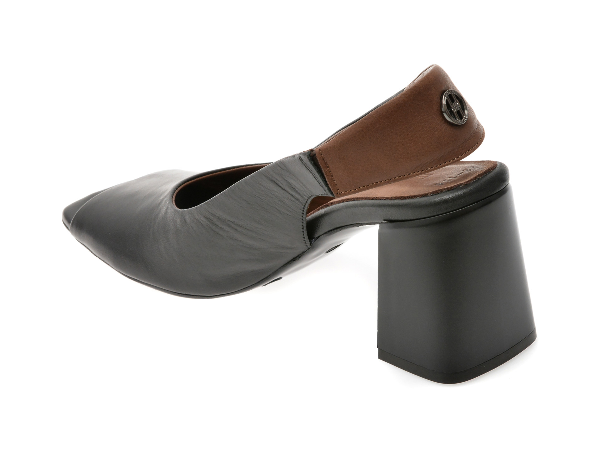 Sandale EPICA negre, 532258, din piele naturala