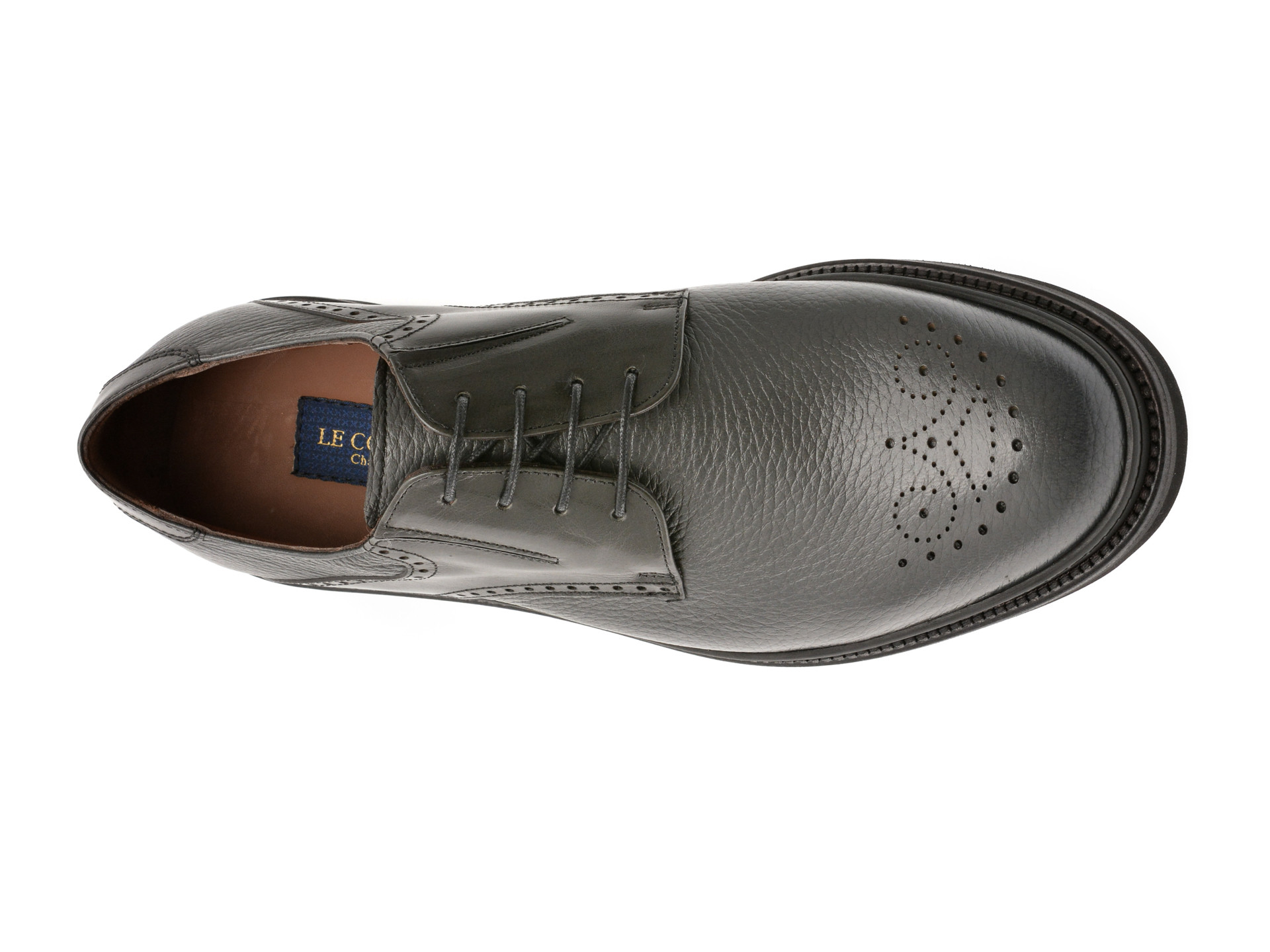 Pantofi eleganti LE COLONEL gri, 61722, din piele naturala