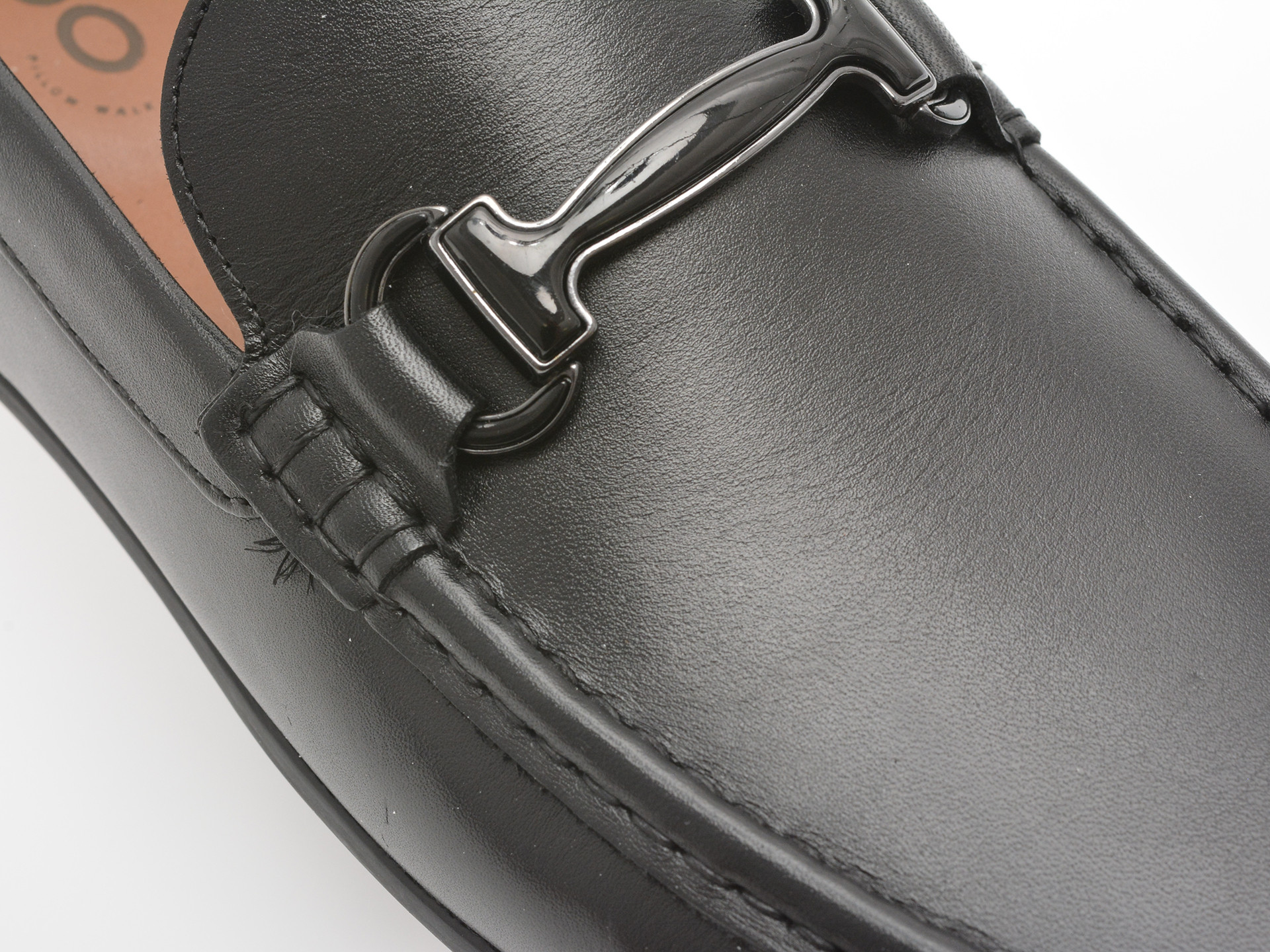 Mocasini ALDO negri, PRATO-IN 001, din piele naturala