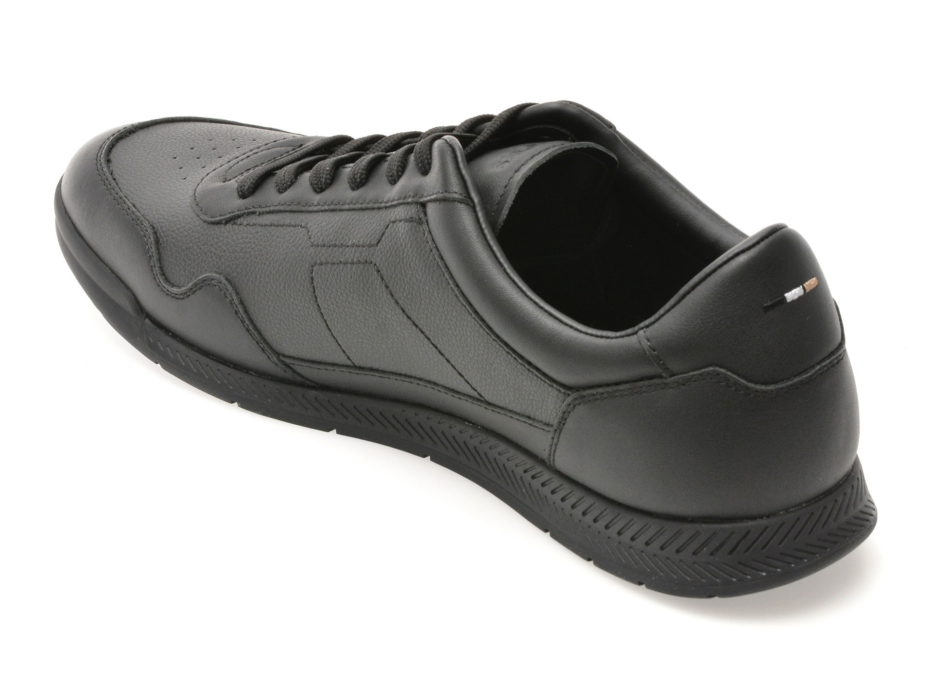 Pantofi sport BOSS negri, 6525, din piele ecologica